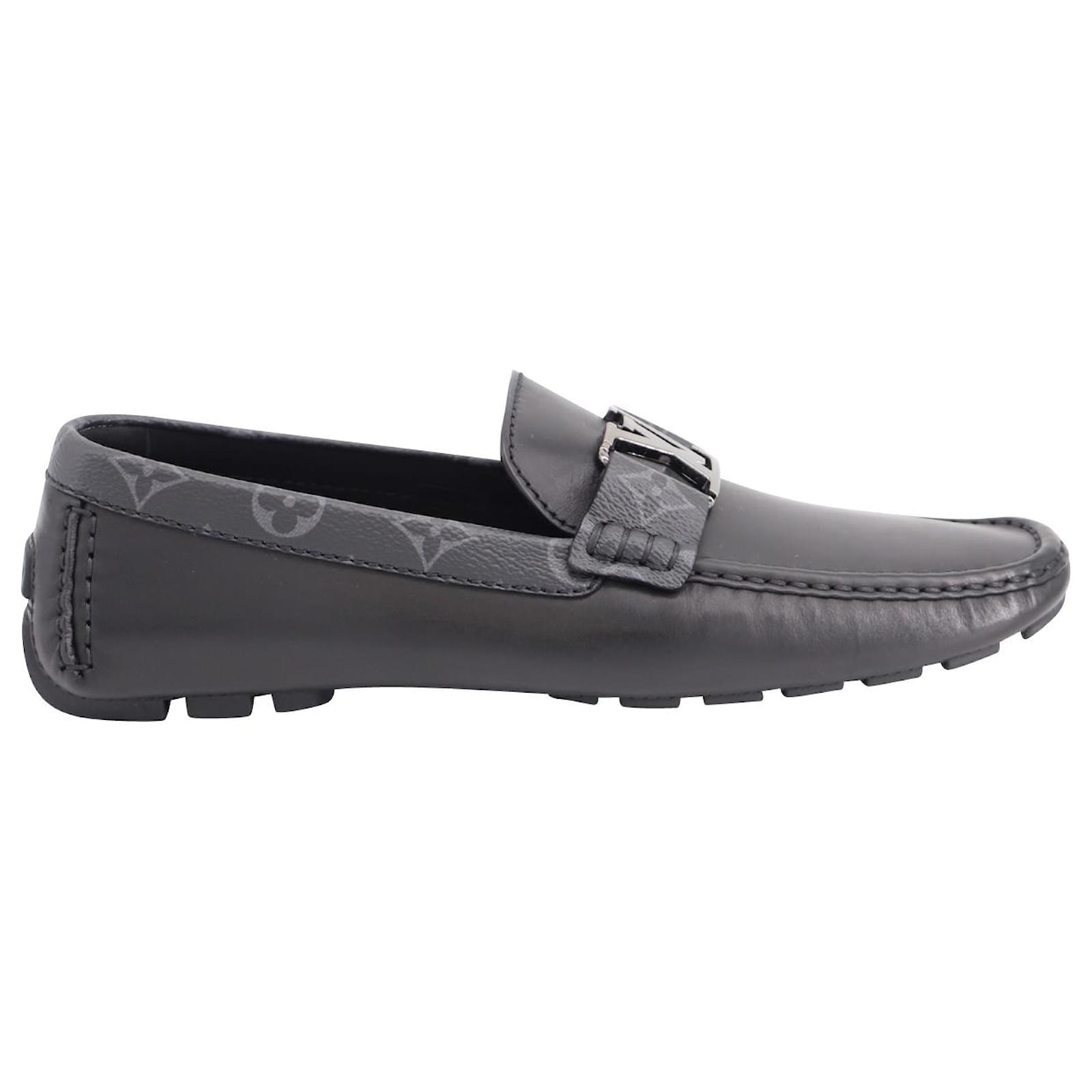 Louis Vuitton Monte Carlo Moccasin in Black Calfskin Leather Pony