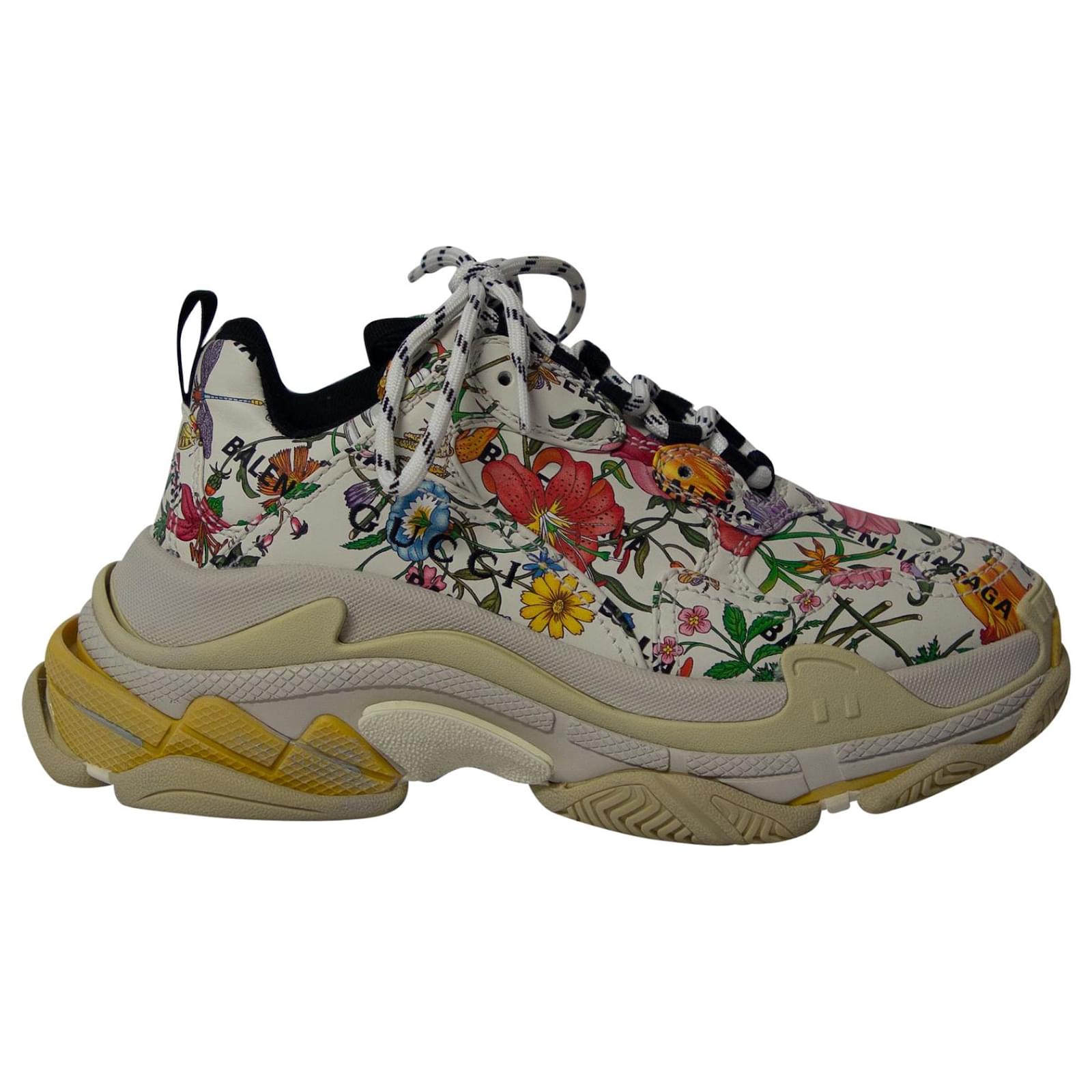 Gucci x Balenciaga The Hacker Project Triple S Flora Print (Women's)