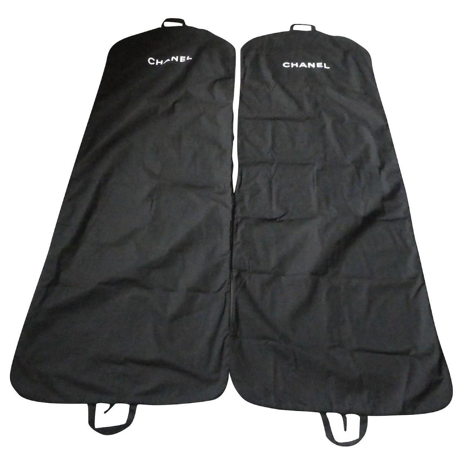 Lot of 2 new chanel garment bags never used 1M85 Black Acrylic ref
