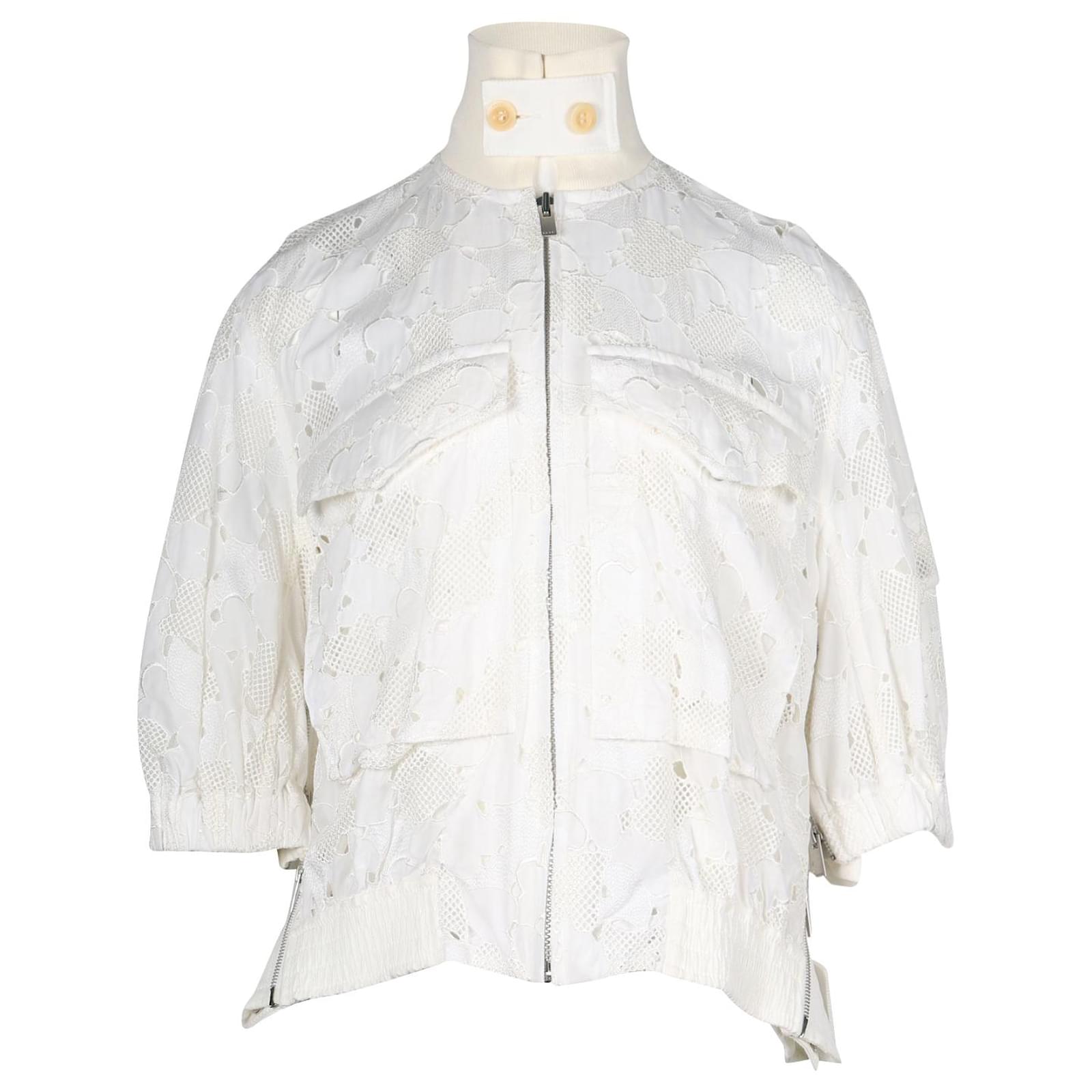Lace Ruffle Bomber Jacket レース ラッフル ボンバー