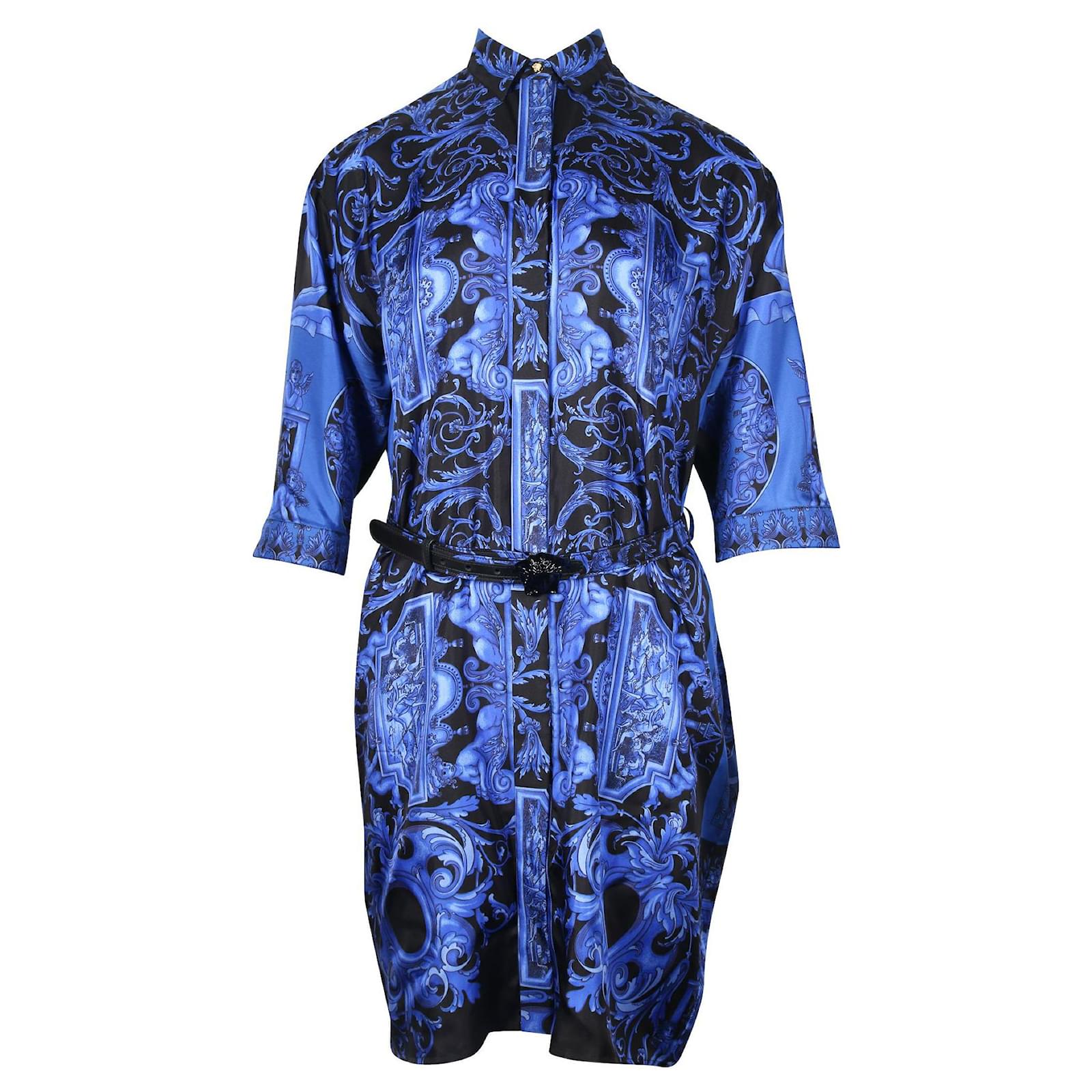electric blue and black dress Detour Mini Dress main image 1