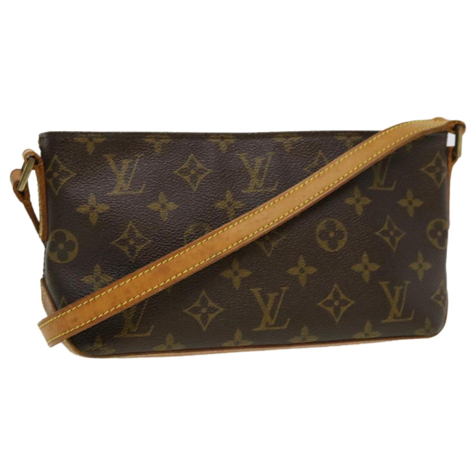 Auth Louis Vuitton Monogram Trotteur Shoulder Crossbody Bag M51240