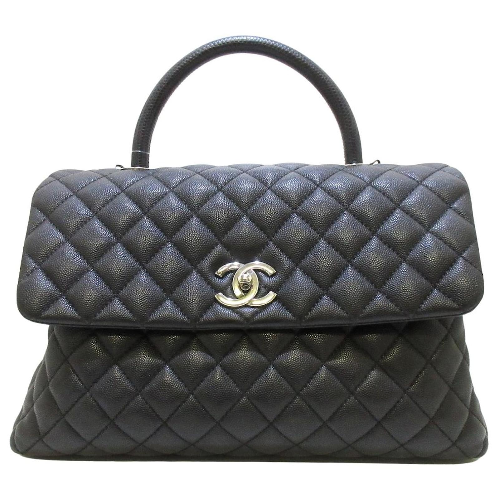 Chanel Coco Handle Black Leather ref.688670 - Joli Closet