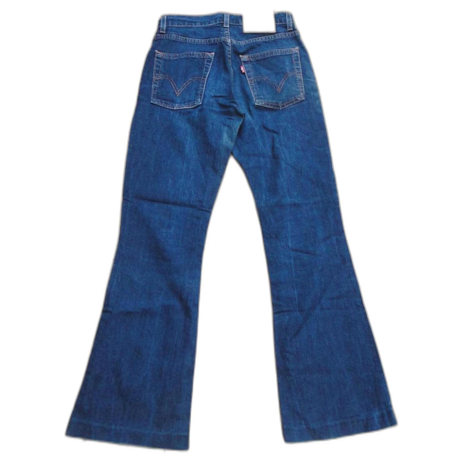 Levi's 525 taille 38 Blue Cotton Elastane  - Joli Closet