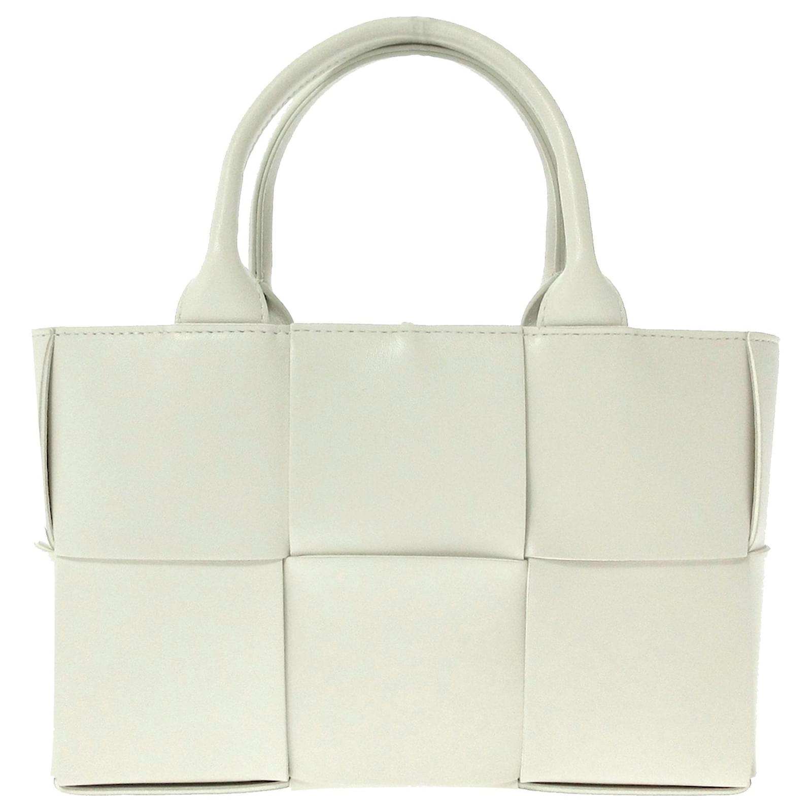 Bottega Veneta White Mini Arco Tote Leather Pony-style calfskin ref ...