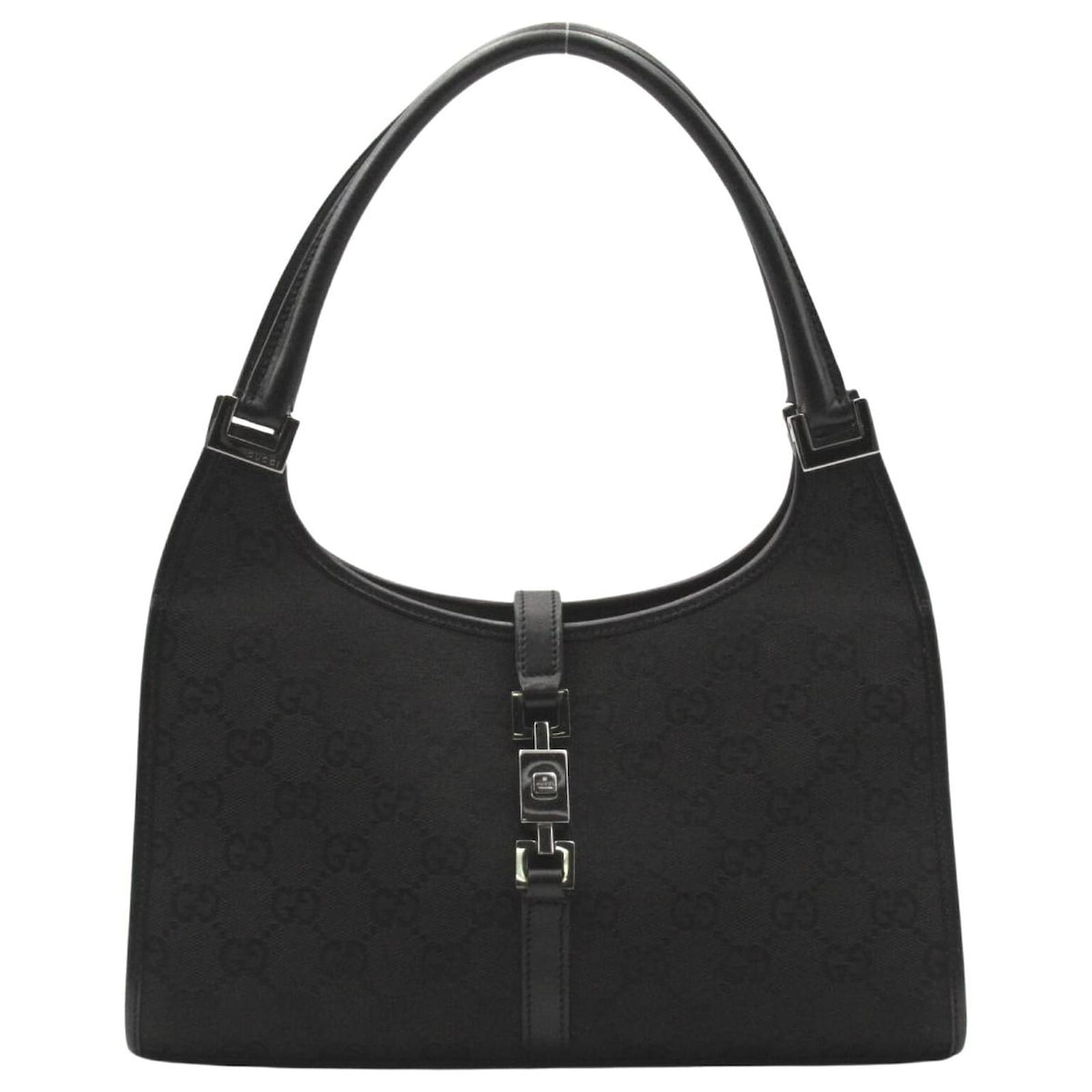 Gucci Jackie Bardot Black Cloth ref.689062 - Joli Closet