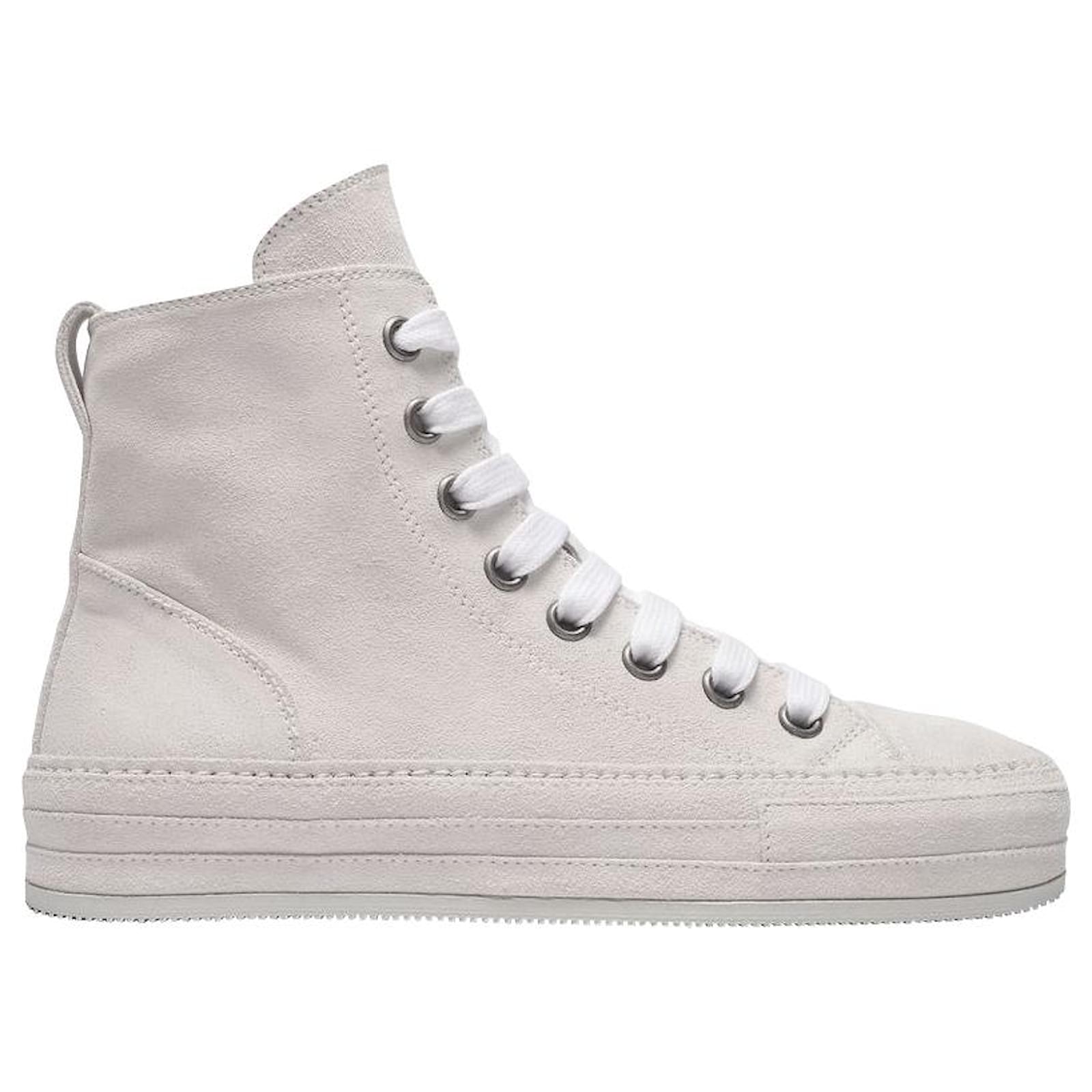 Ann Demeulemeester Raven Sneakers in White Leather ref.689090 - Joli Closet