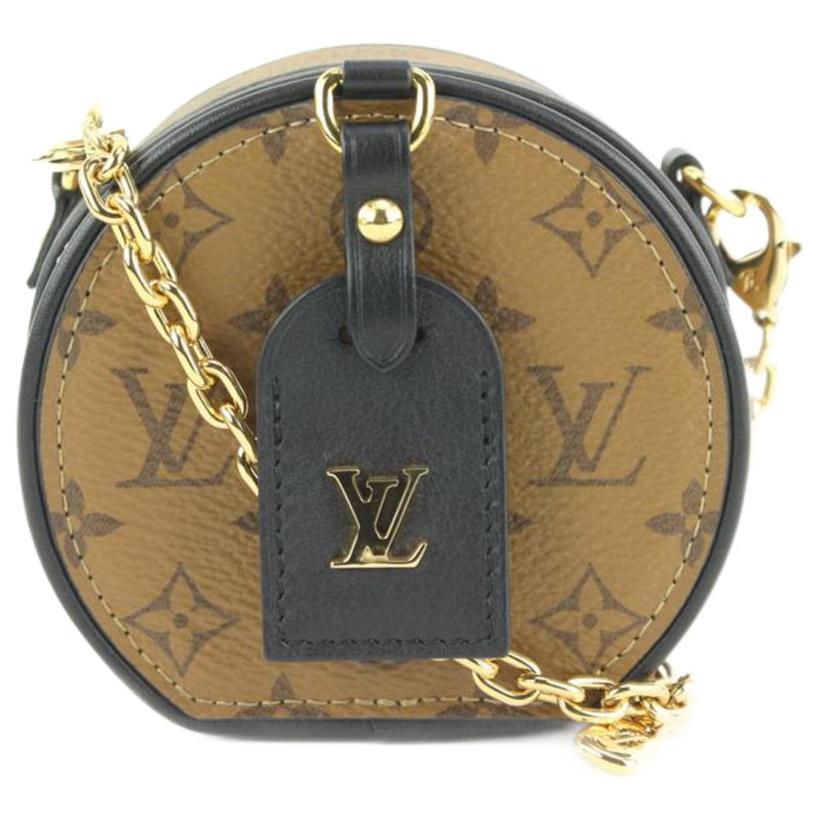 Louis Vuitton Brown Monogram Reverse Petite Boite Chapeau Necklace
