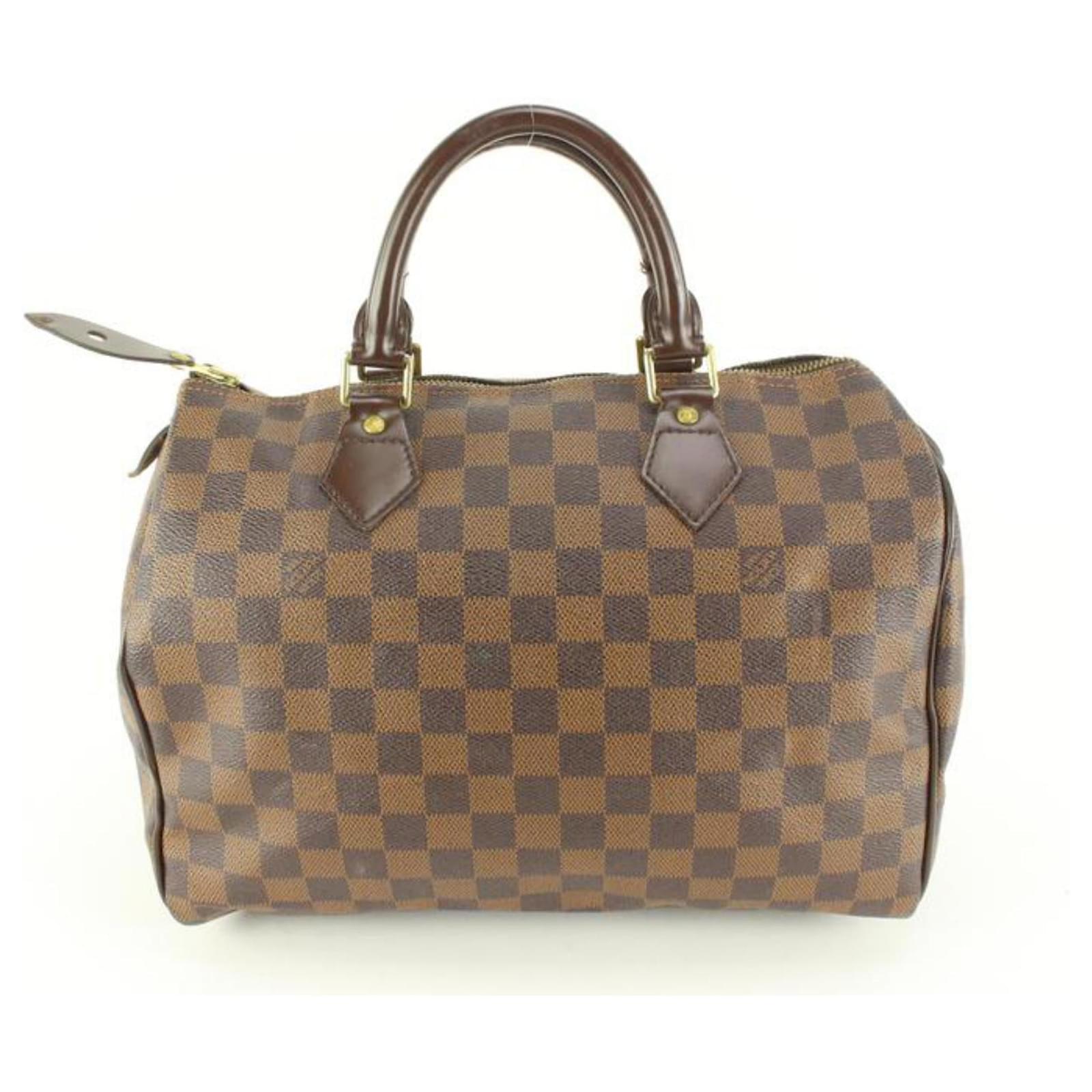 Louis Vuitton Damier Ebene Speedy 30 Boston Bag Leather ref.689212 - Joli  Closet