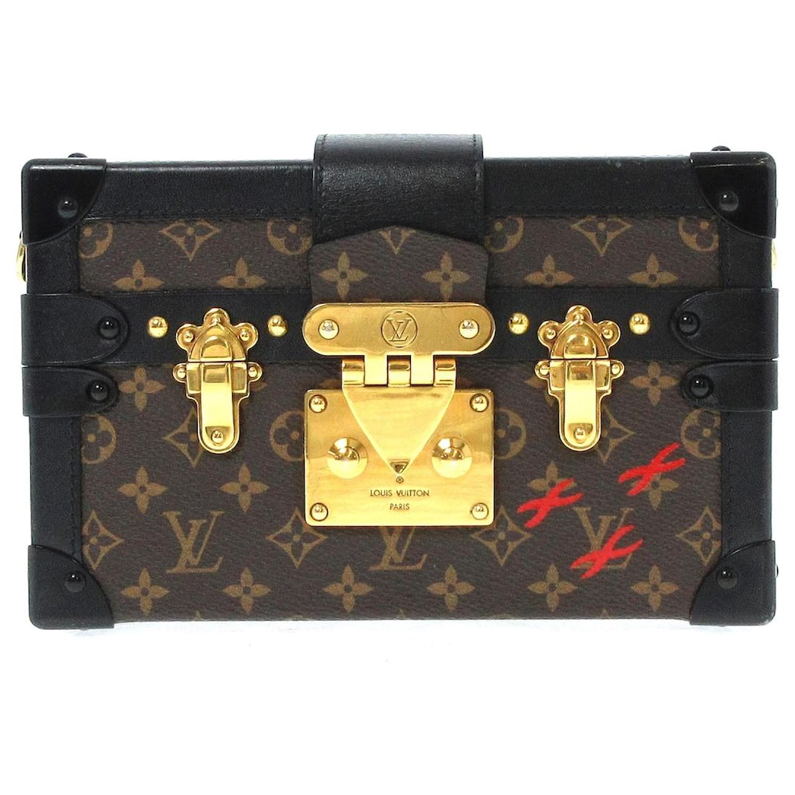 Louis Vuitton Petite Malle Brown Cloth ref.689310 Joli Closet