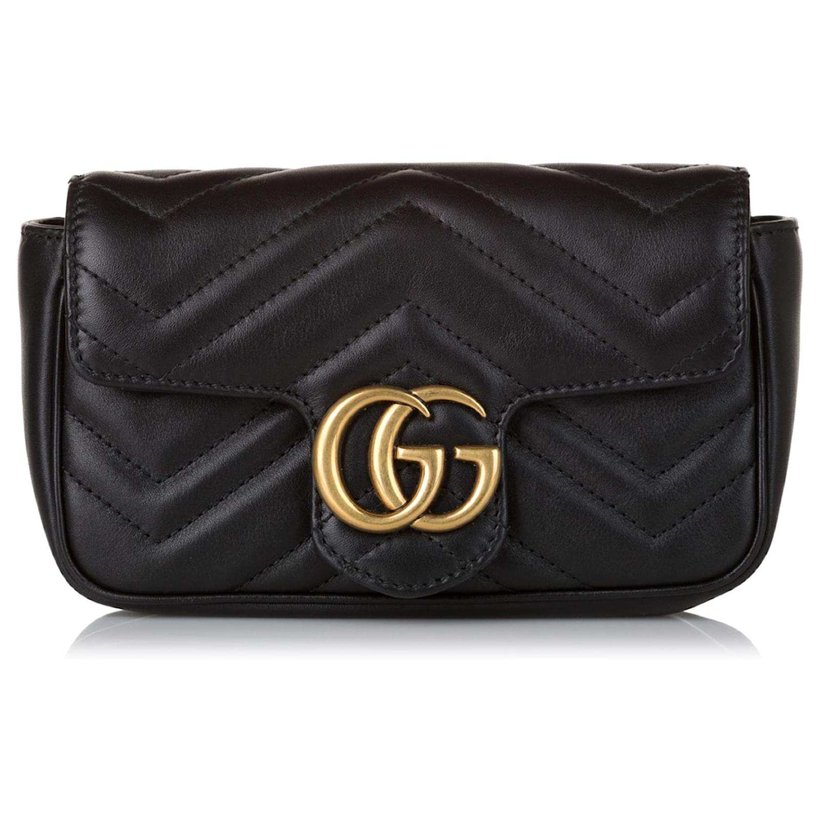Gucci GG Marmont Super Mini Bag in Black