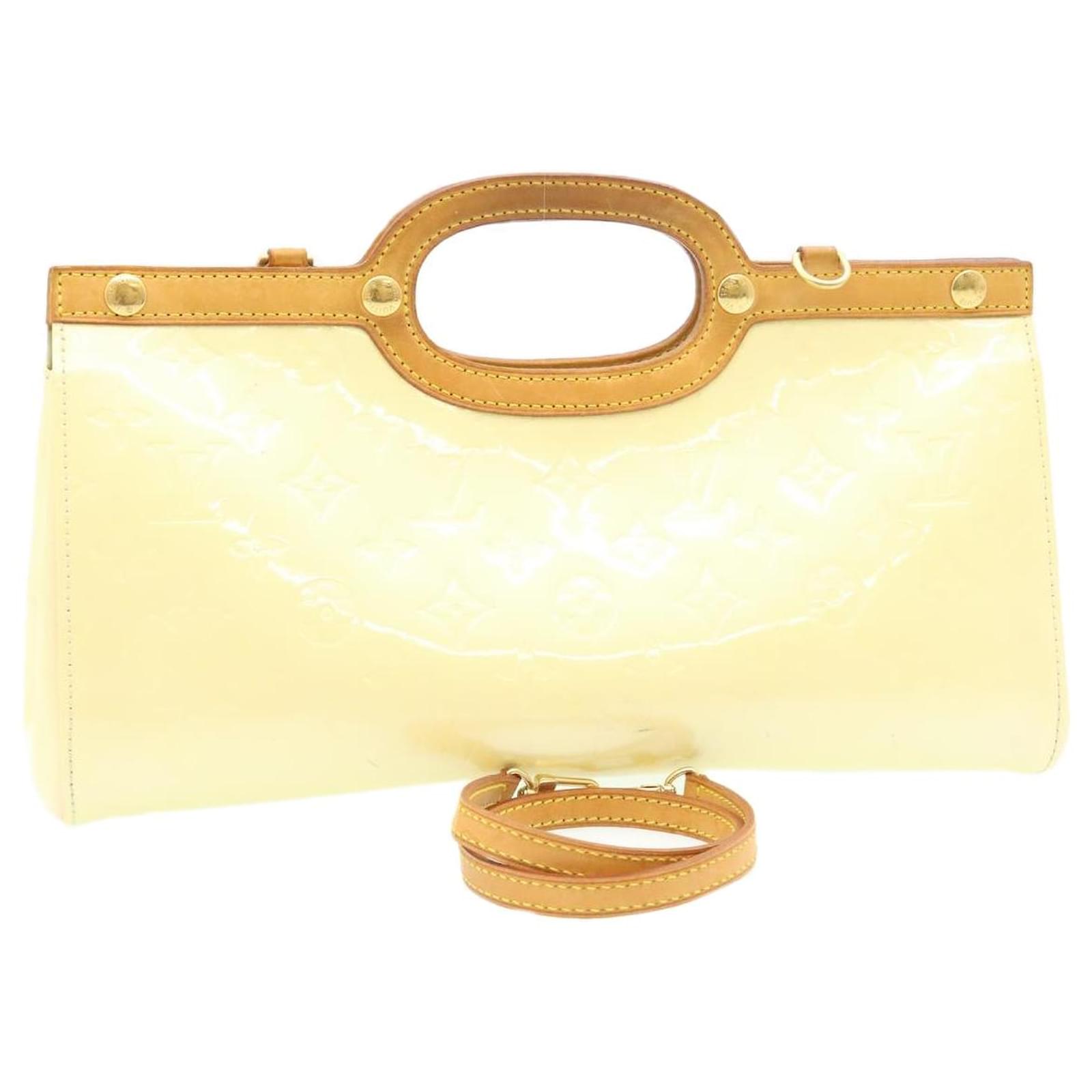 LOUIS VUITTON Monogram Vernis Roxbury Drive Hand Bag Perle M91374 LV Auth  47722 Patent leather ref.993390 - Joli Closet