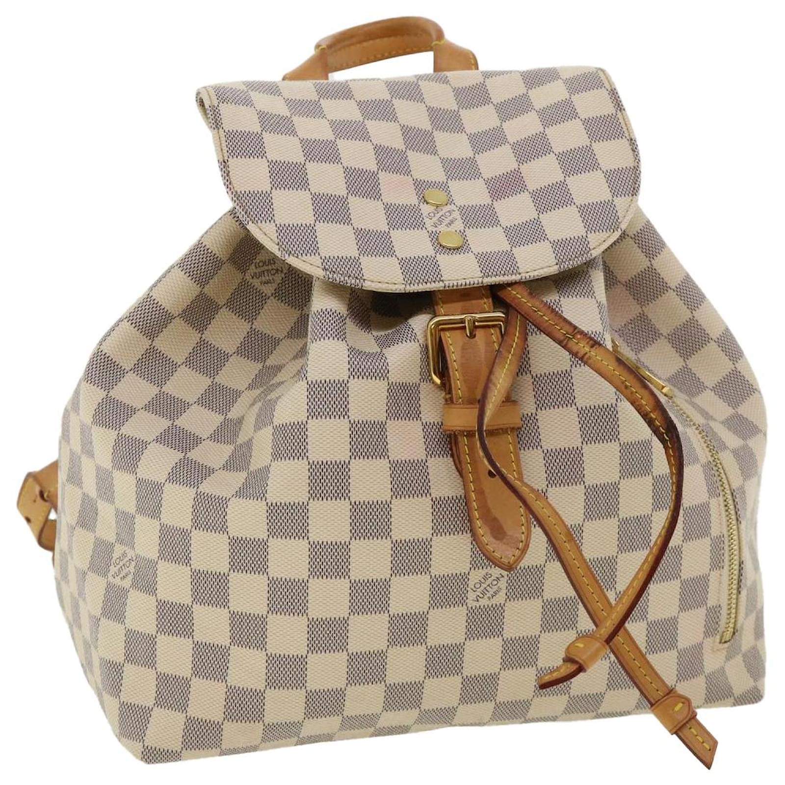 LOUIS VUITTON Damier Azur Sperone backpack N41578, Luxury, Bags