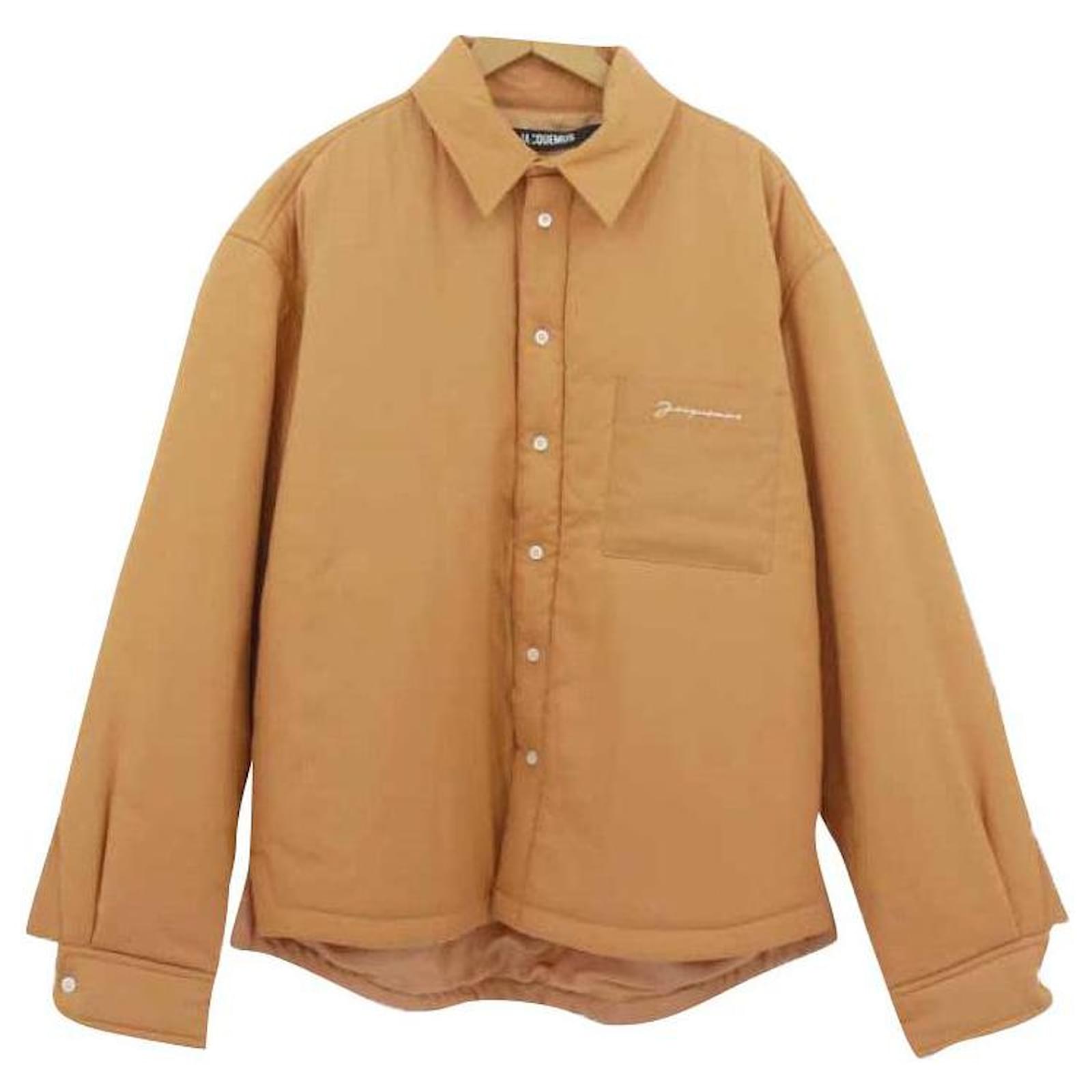 Jacquemus *ACQUEMUS Padded Jacket Shirt Jacket 21AW Orange Size