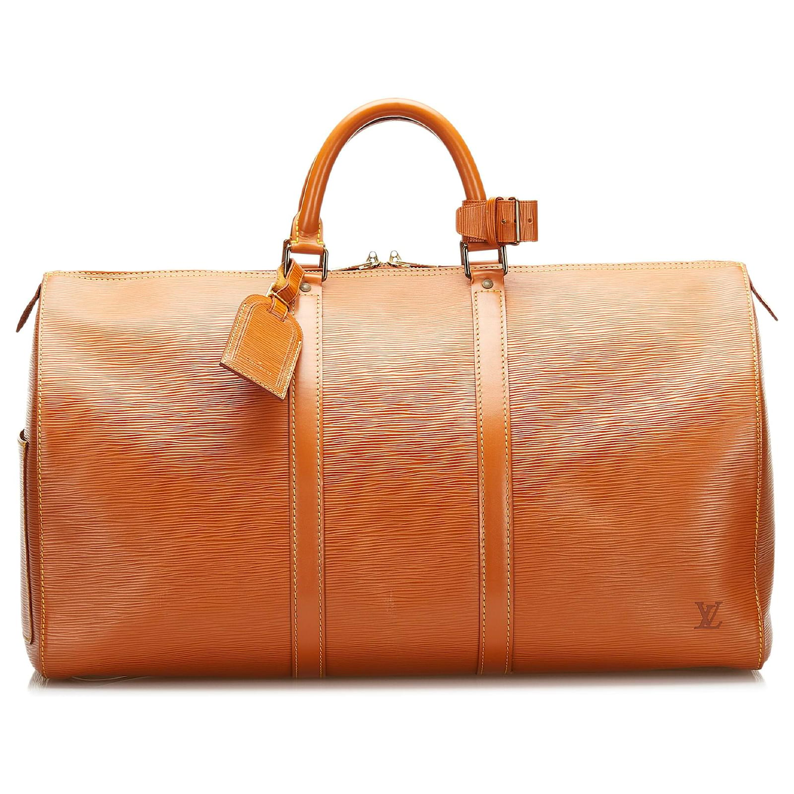 Louis Vuitton Brown Epi Leather Keepall 50 Bag Louis Vuitton | The Luxury  Closet