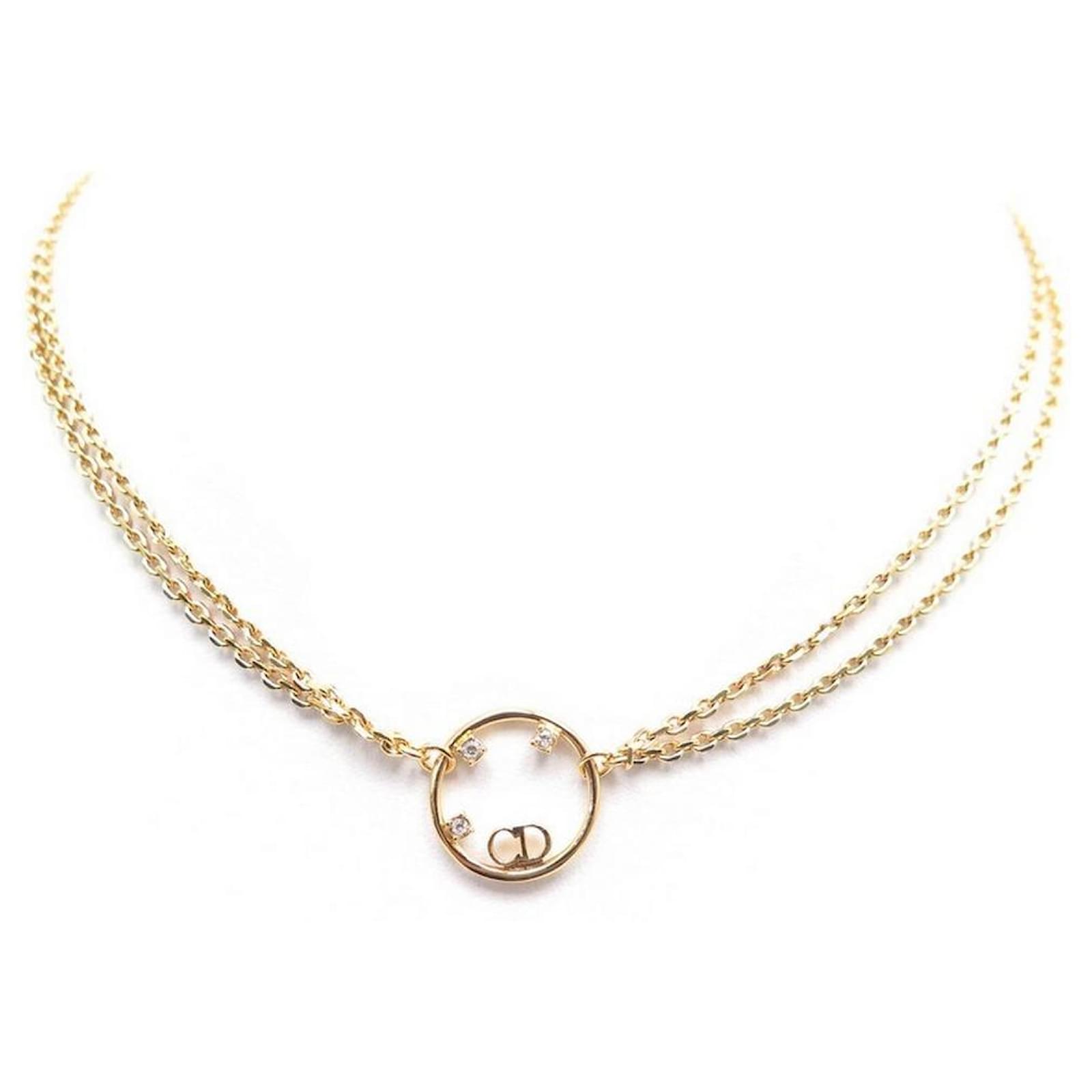 Petit cd necklace Dior Gold in Metal - 40192842