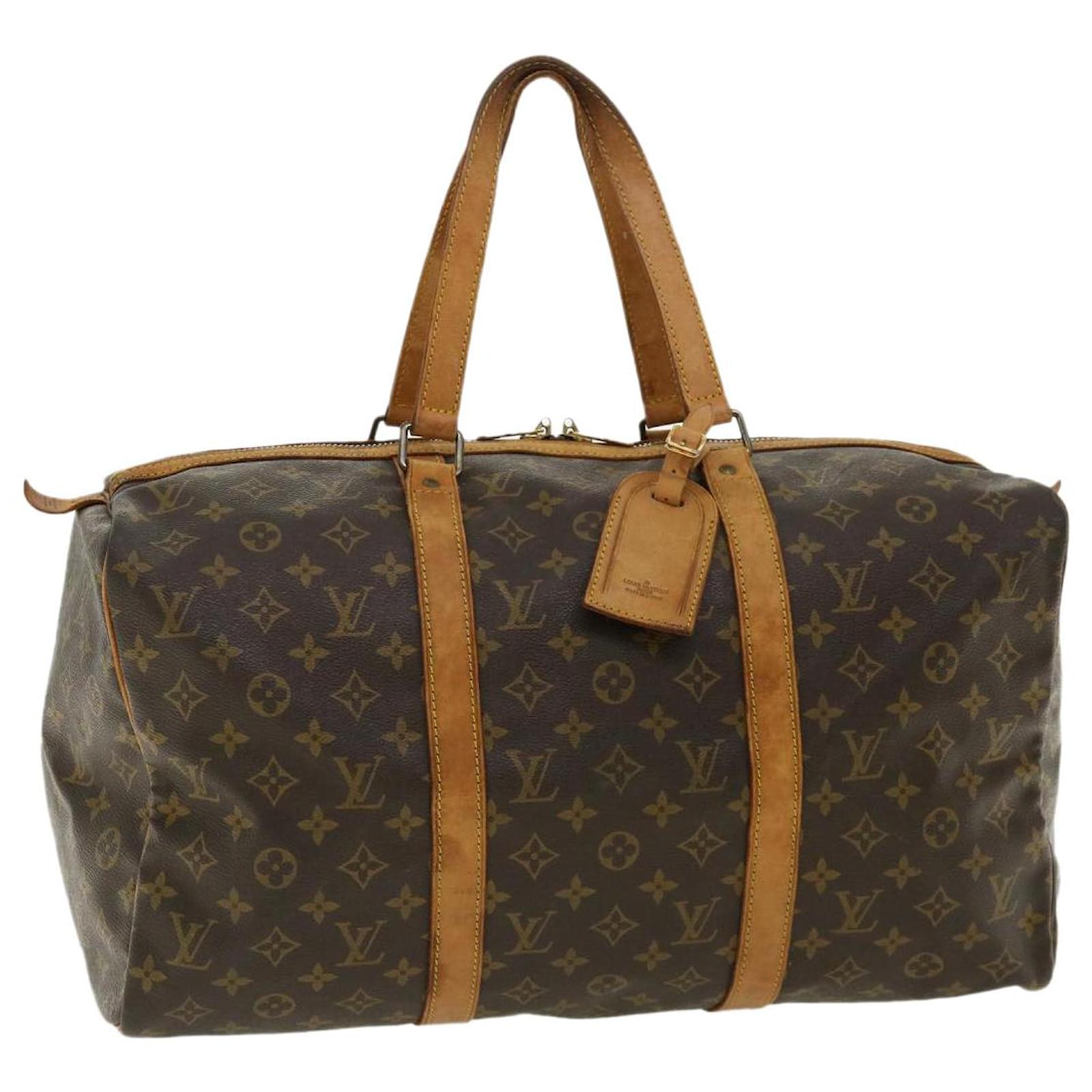 LOUIS VUITTON Monogram Canvas Sac Souple 45 Boston Bag