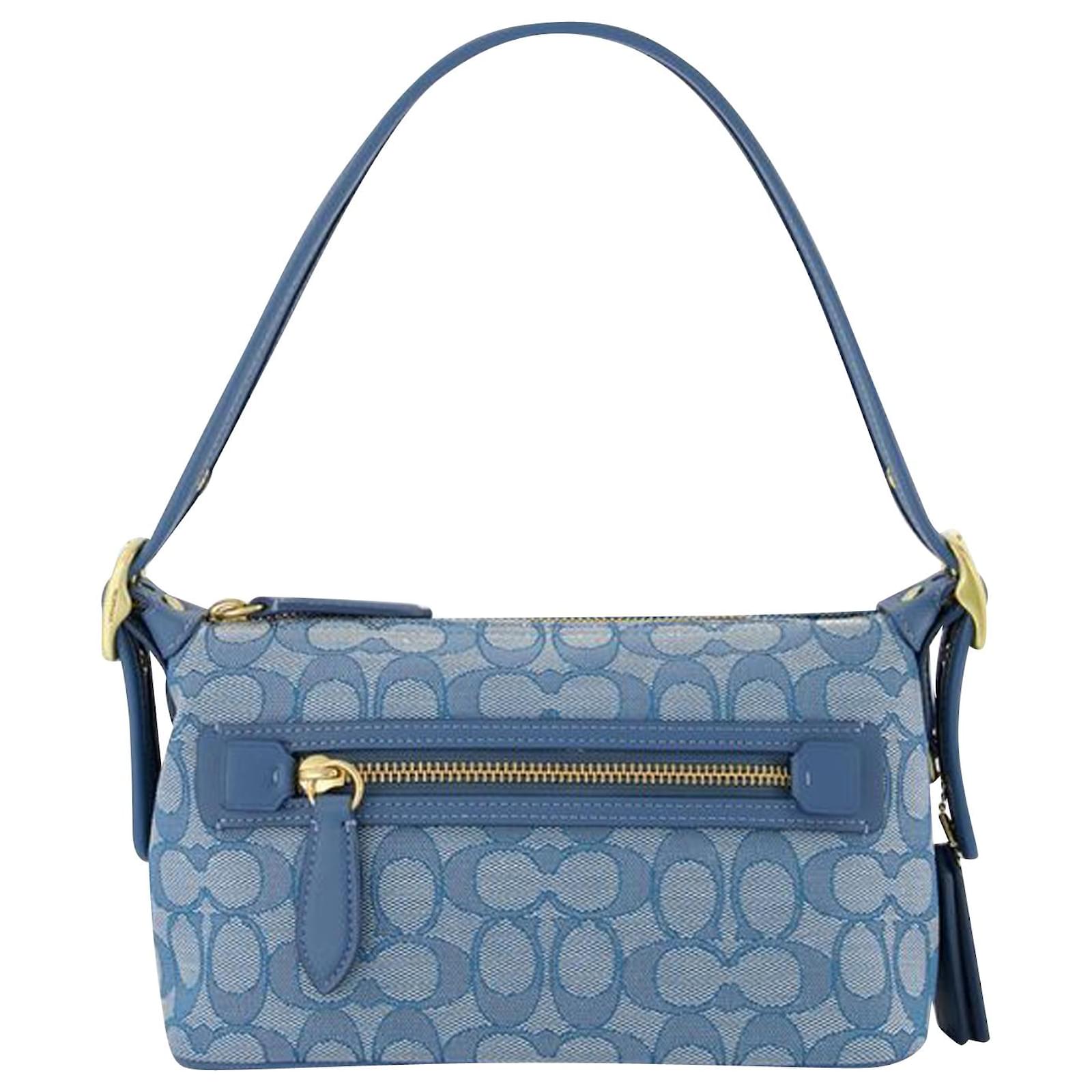 Coach Demi Bag in Blue Jacquard ref.692925 - Joli Closet