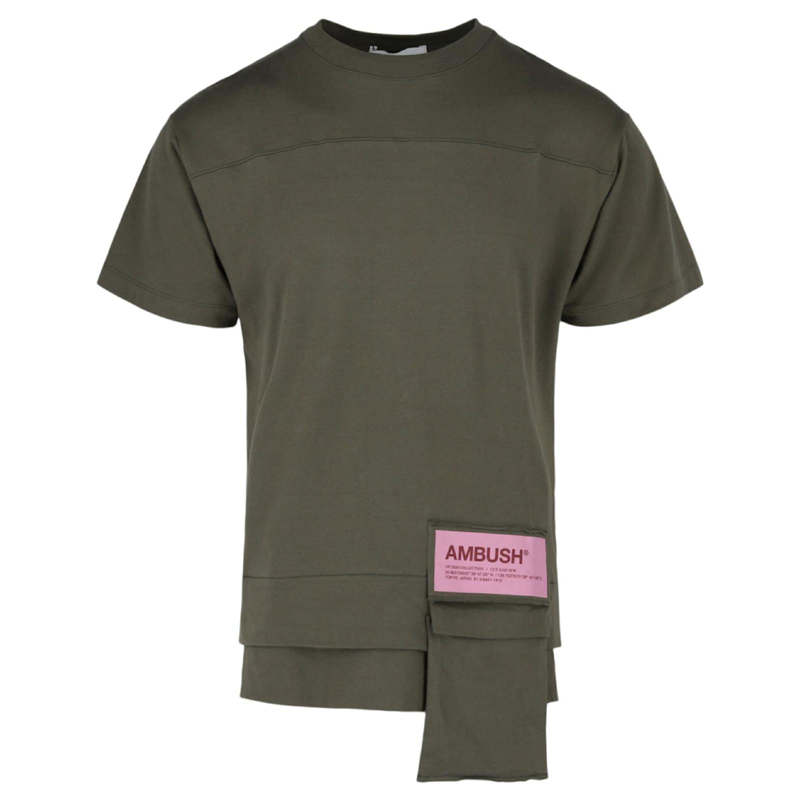 Autre Marque AMBUSH Ambush New Waist Pocket T-Shirt Green Cotton