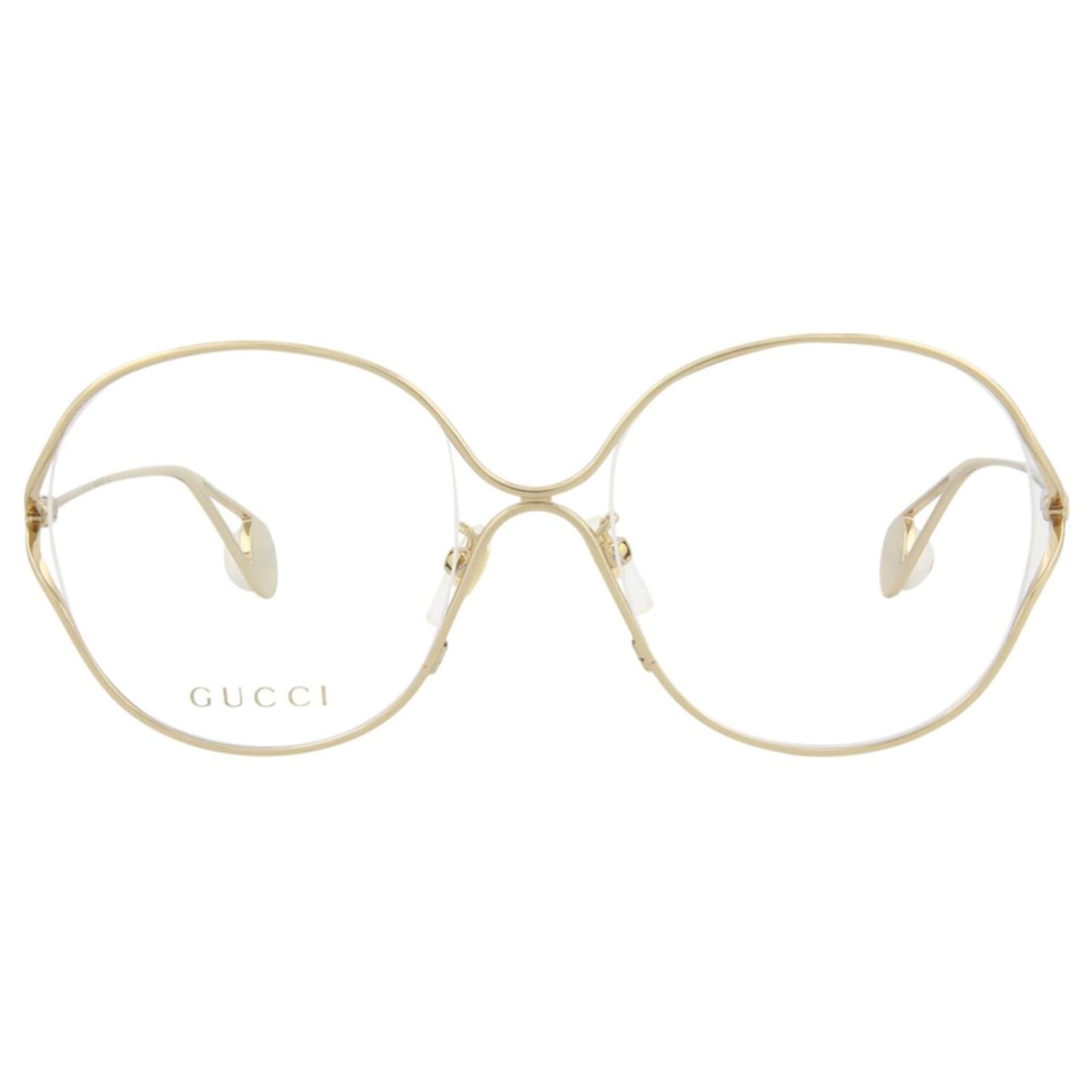 Gucci Round Frame Metal Sunglasses Golden Metallic Ref693115 Joli Closet