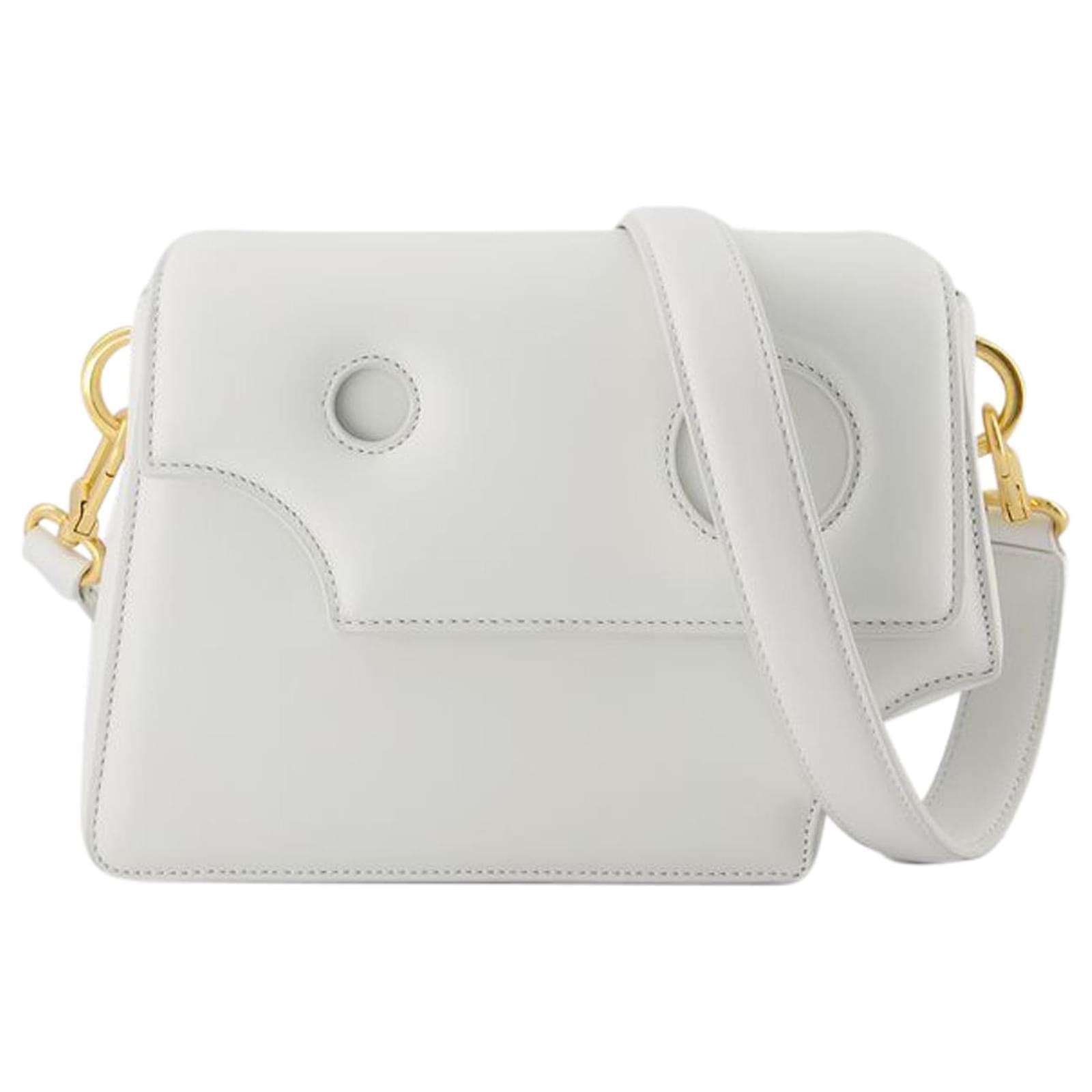 OFF WHITE Off-White Burrow 22 Leather Shoulder Bag