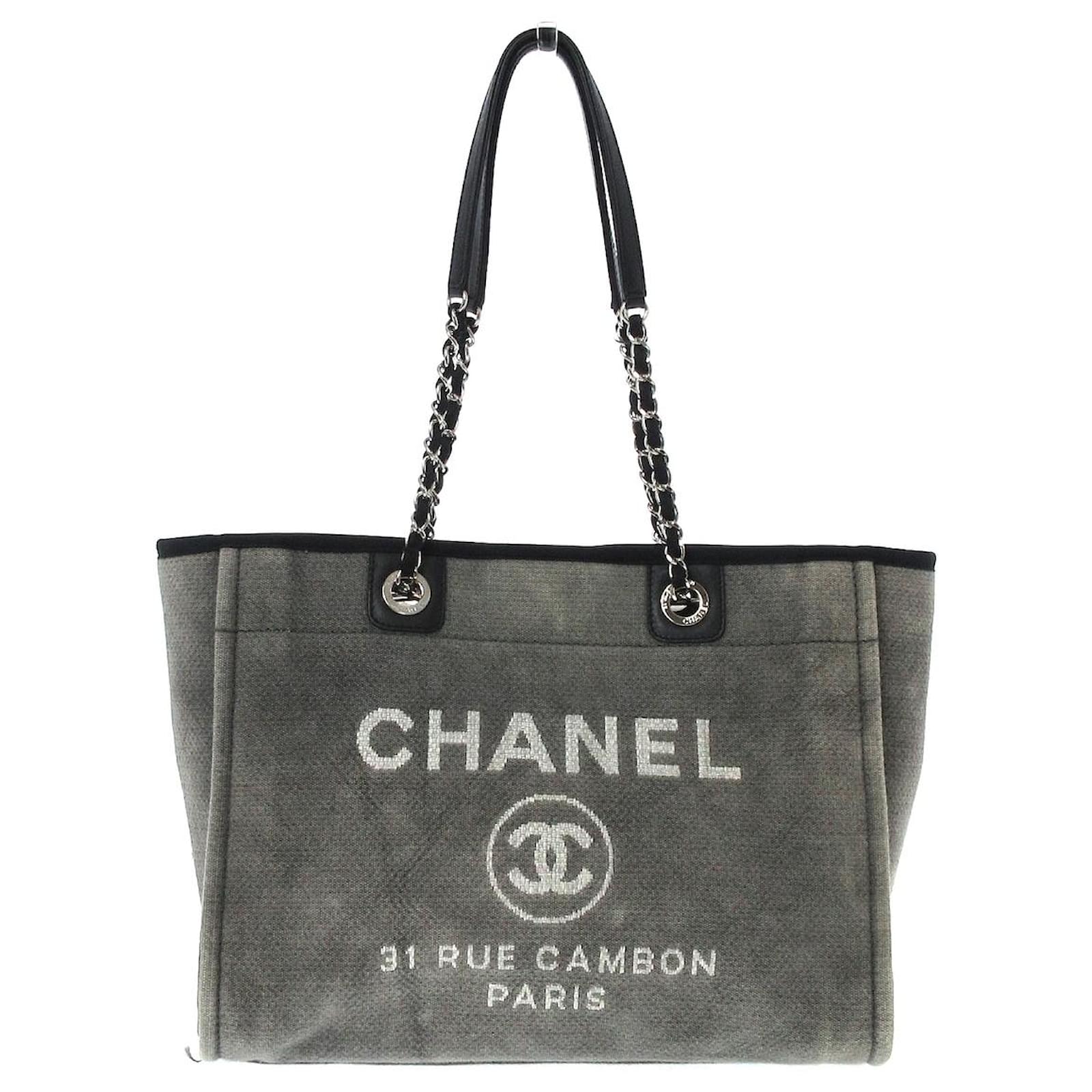 Chanel Deauville Grey Cloth ref.693957 - Joli Closet