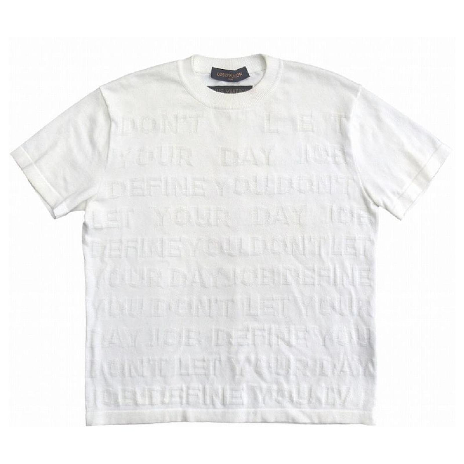Louis Vuitton Monogram Cotton T-Shirt, White, Xs