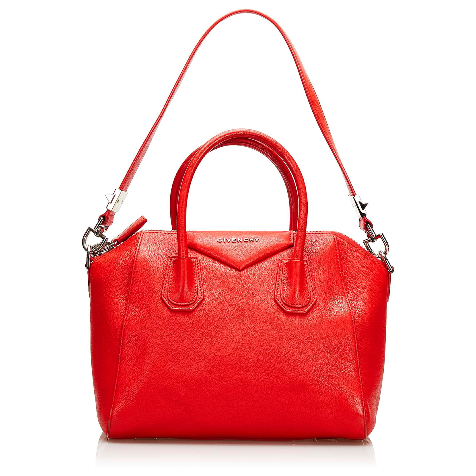 Givenchy Red Antigona Satchel Leather Pony-style calfskin ref.694088 ...