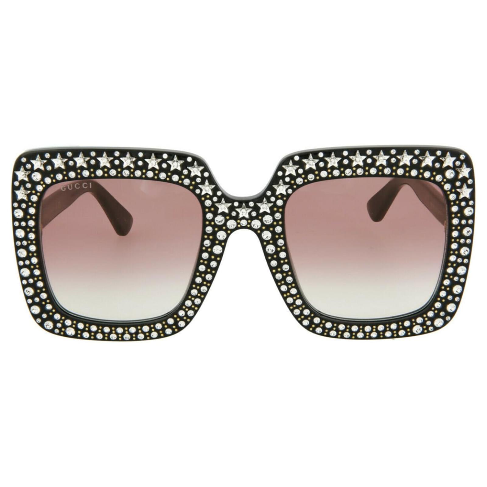 Gucci Square-Frame Acetate Sunglasses Black Cellulose fibre ref.694650 ...