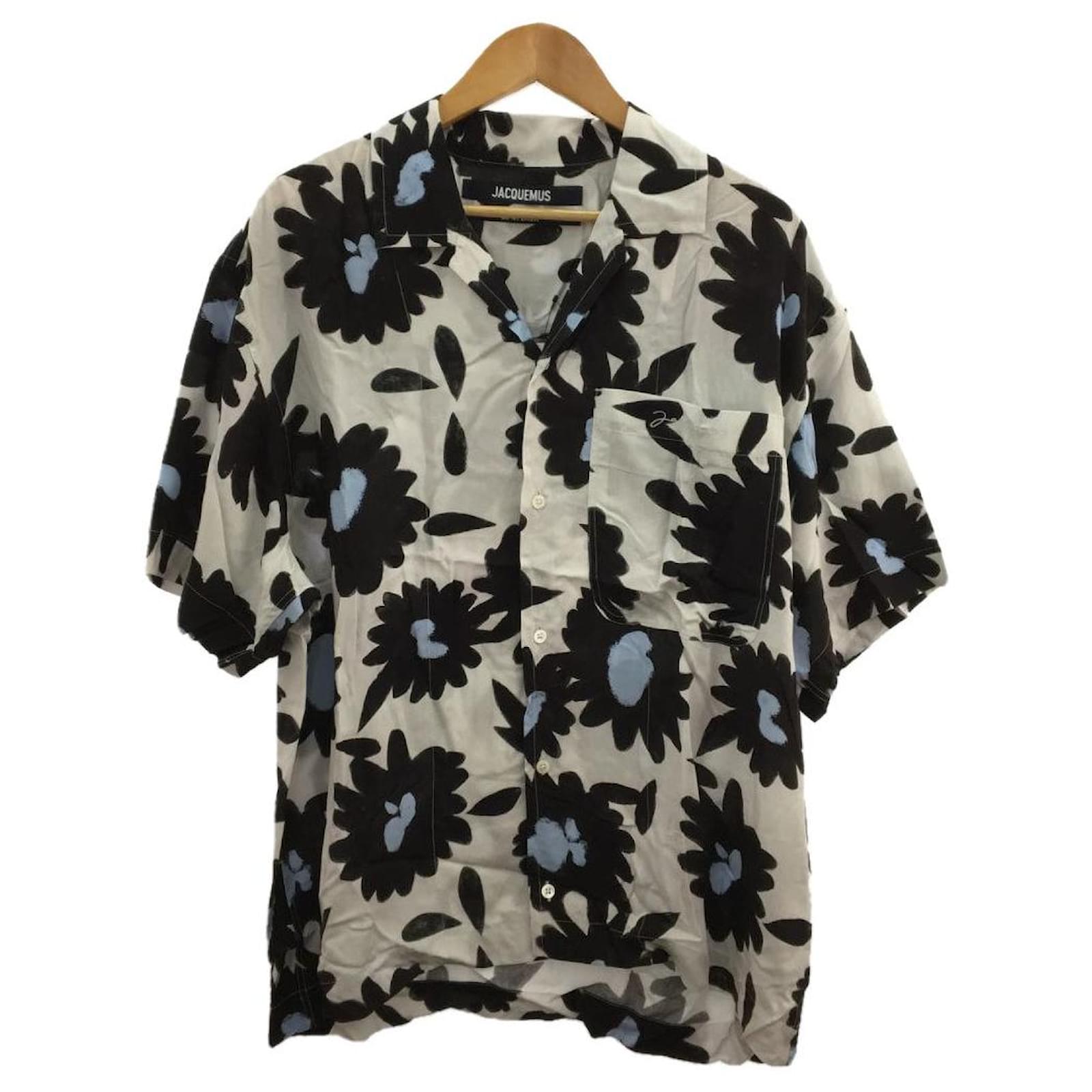 Camisa manga corta JACQUEMUS/50//--/BLANCO/Estampado floral/Camisa