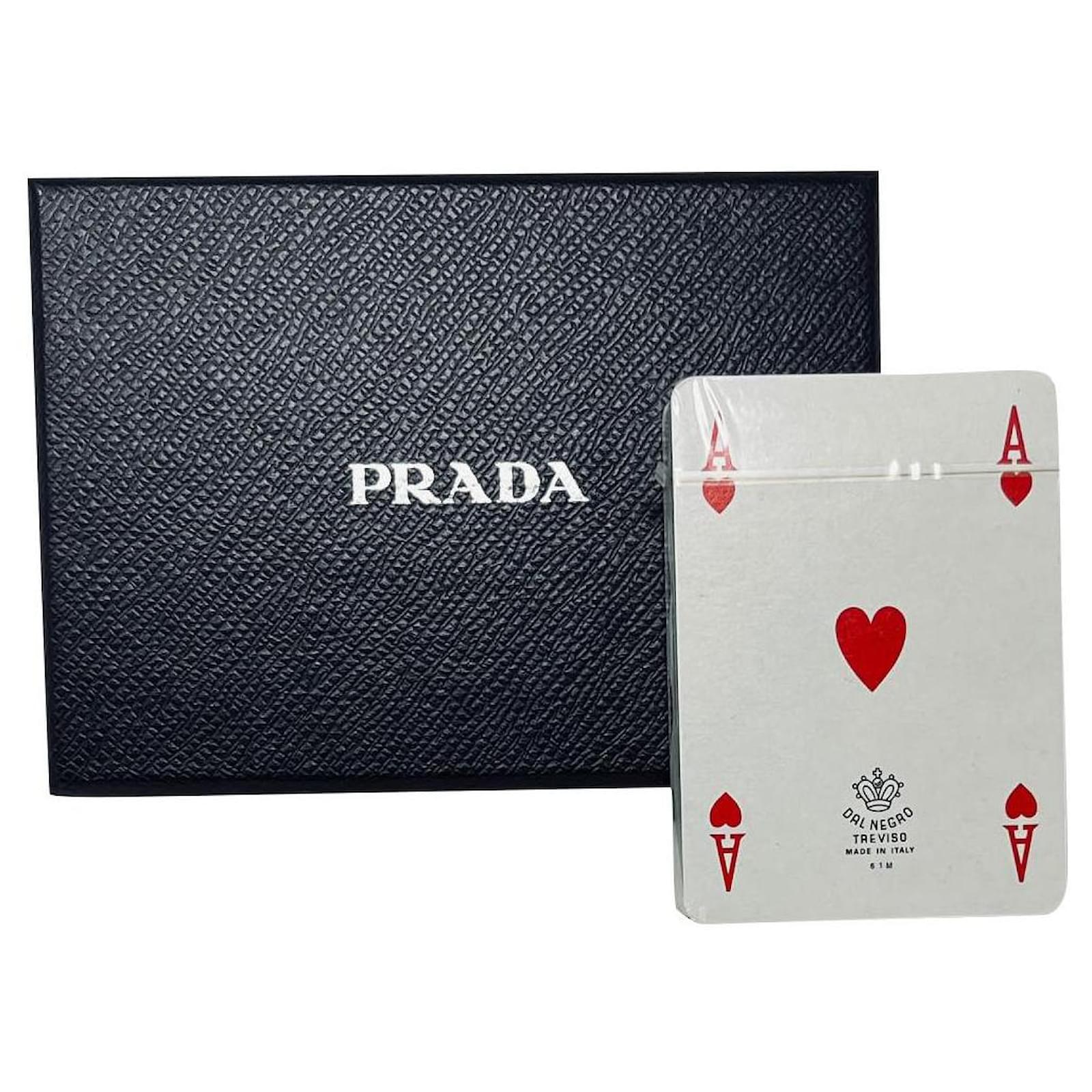 Prada playing cards Black  - Joli Closet