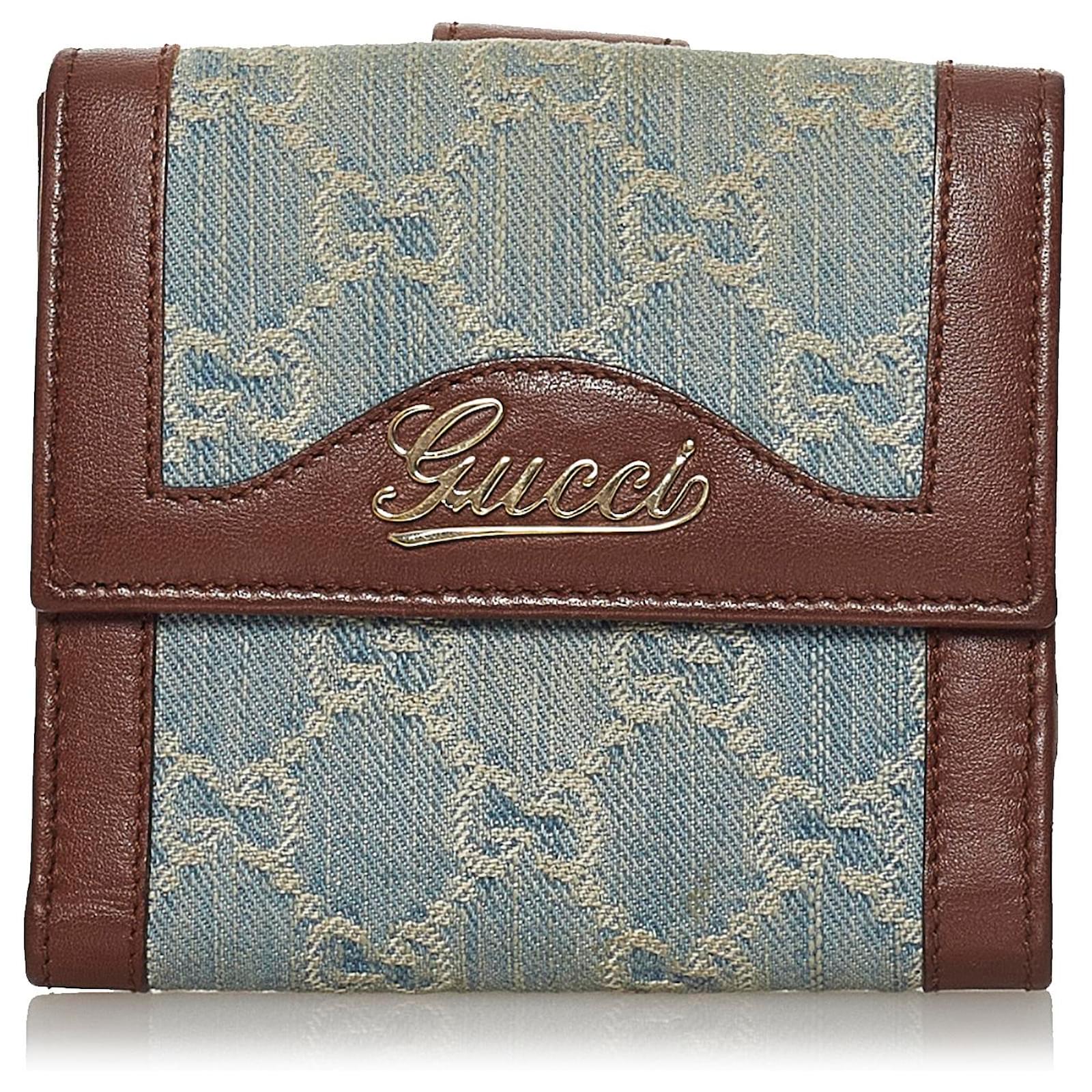 Vintage Gucci Denim Wallet 