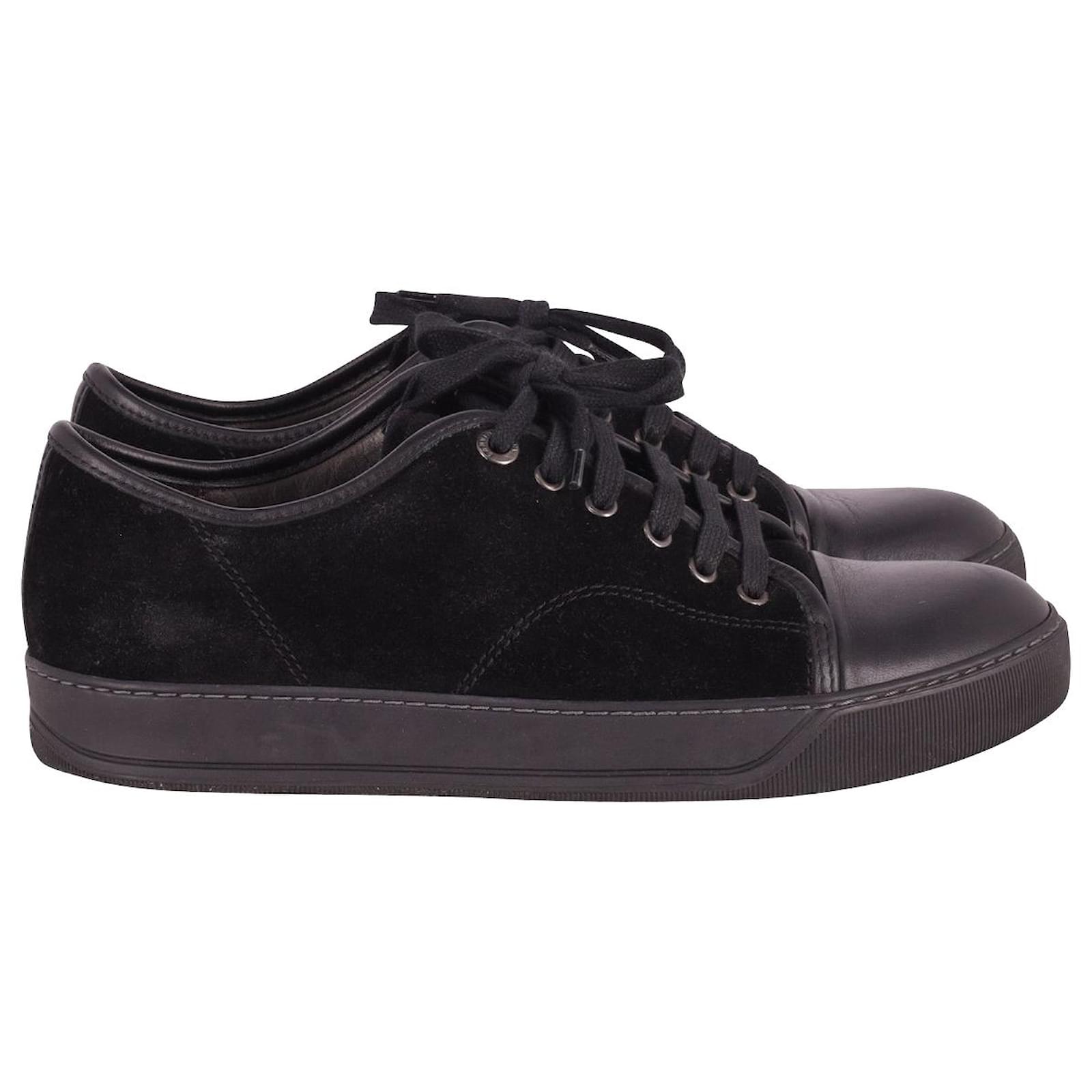 Lanvin DBB1 Sneakers in Black Calfskin Leather Pony-style calfskin ref ...