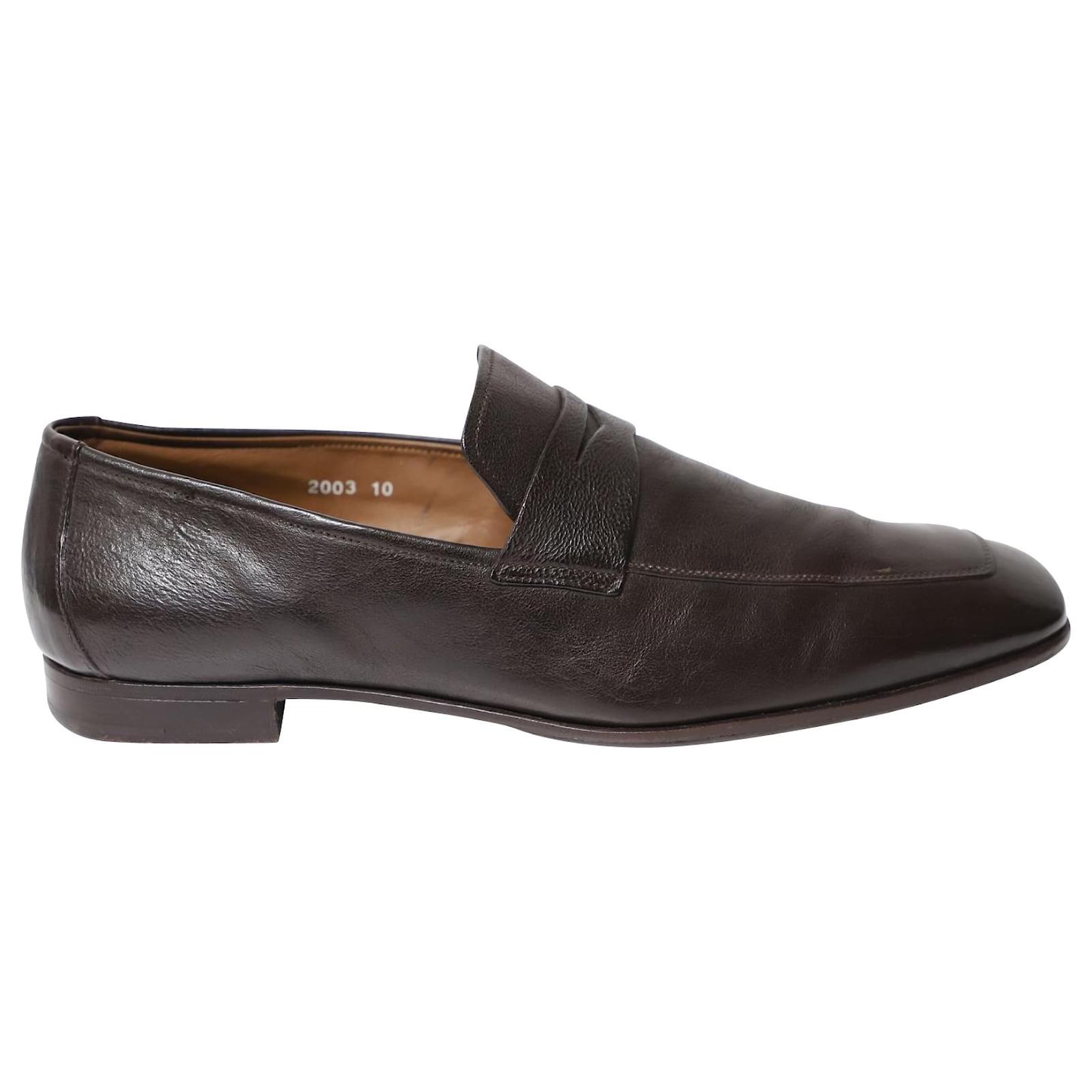 Prada Penny Loafers in Dark Brown Leather ref.696718 Joli Closet