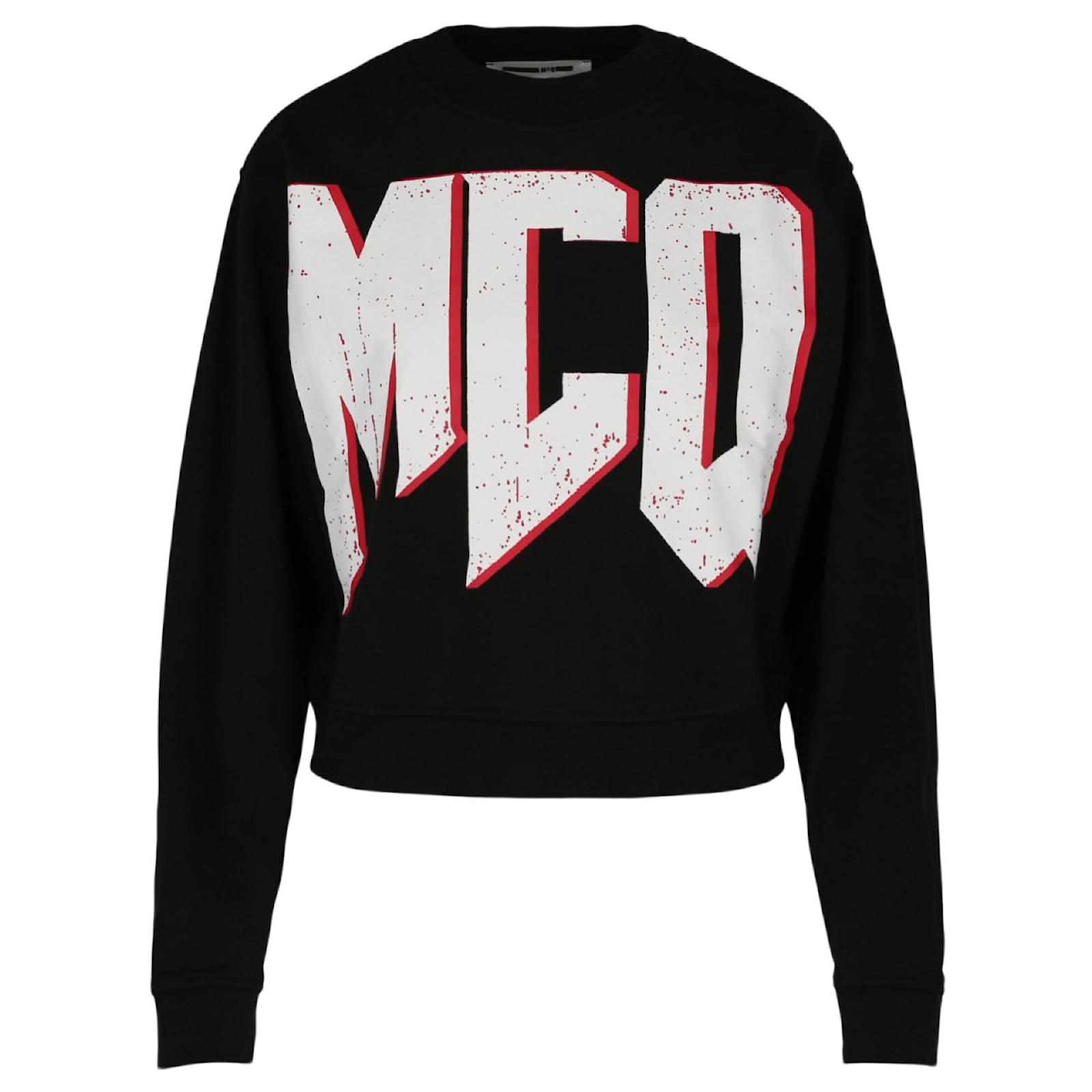 Autre Marque Sudadera McQ Alexander McQueen con cuello redondo y logo Negro  Algodón  - Joli Closet