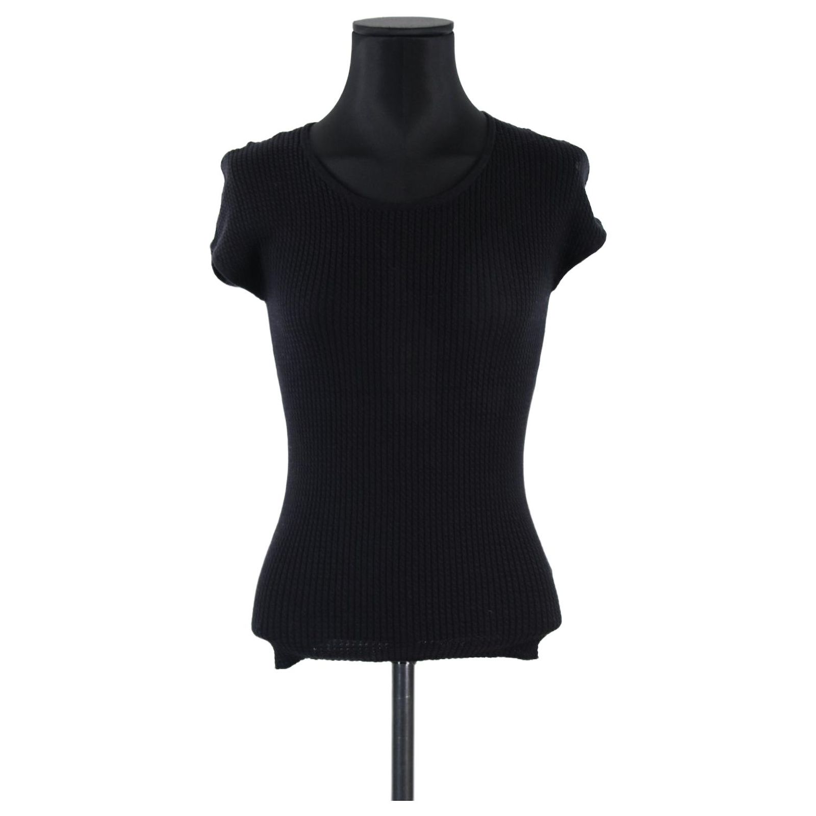 Top Sans Manches Paule KA Noir - Taille 38, Coton, Parfait état