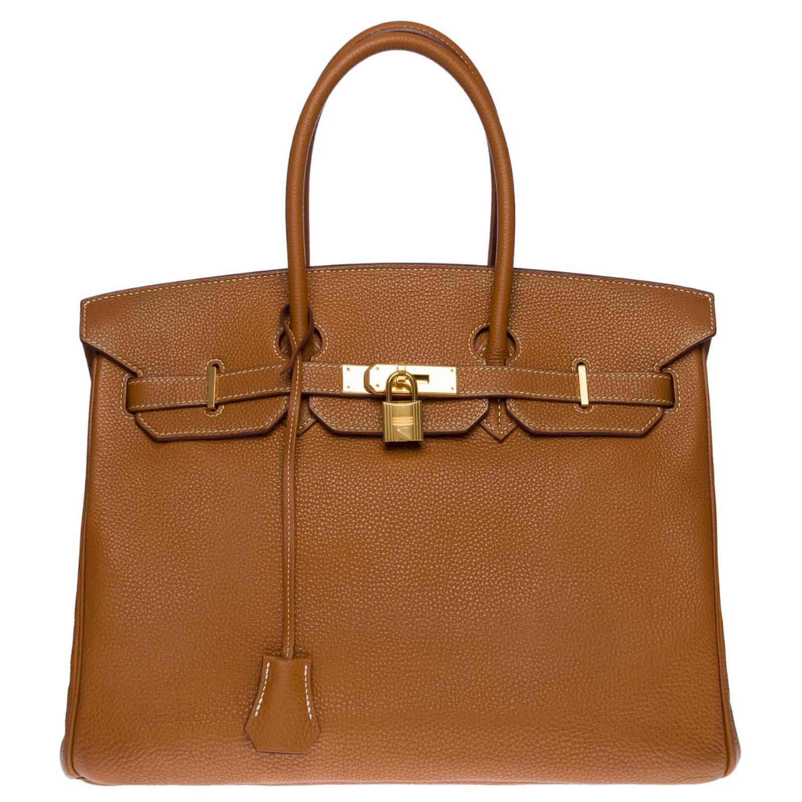 Hermès Stunning Hermes Birkin handbag 35 cm in Togo leather color Camel  (GOLD) Golden ref.697925 - Joli Closet