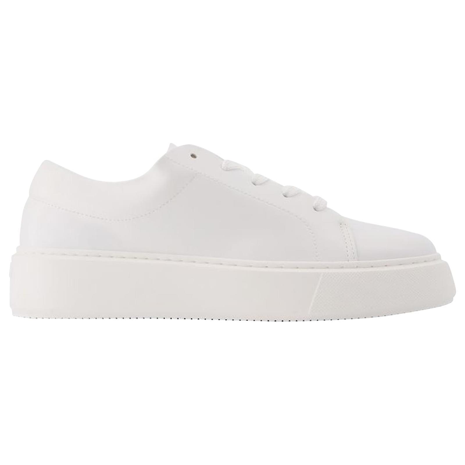 Ganni White Sporty Mix Plant-Based Trainers ref.698211 - Joli Closet