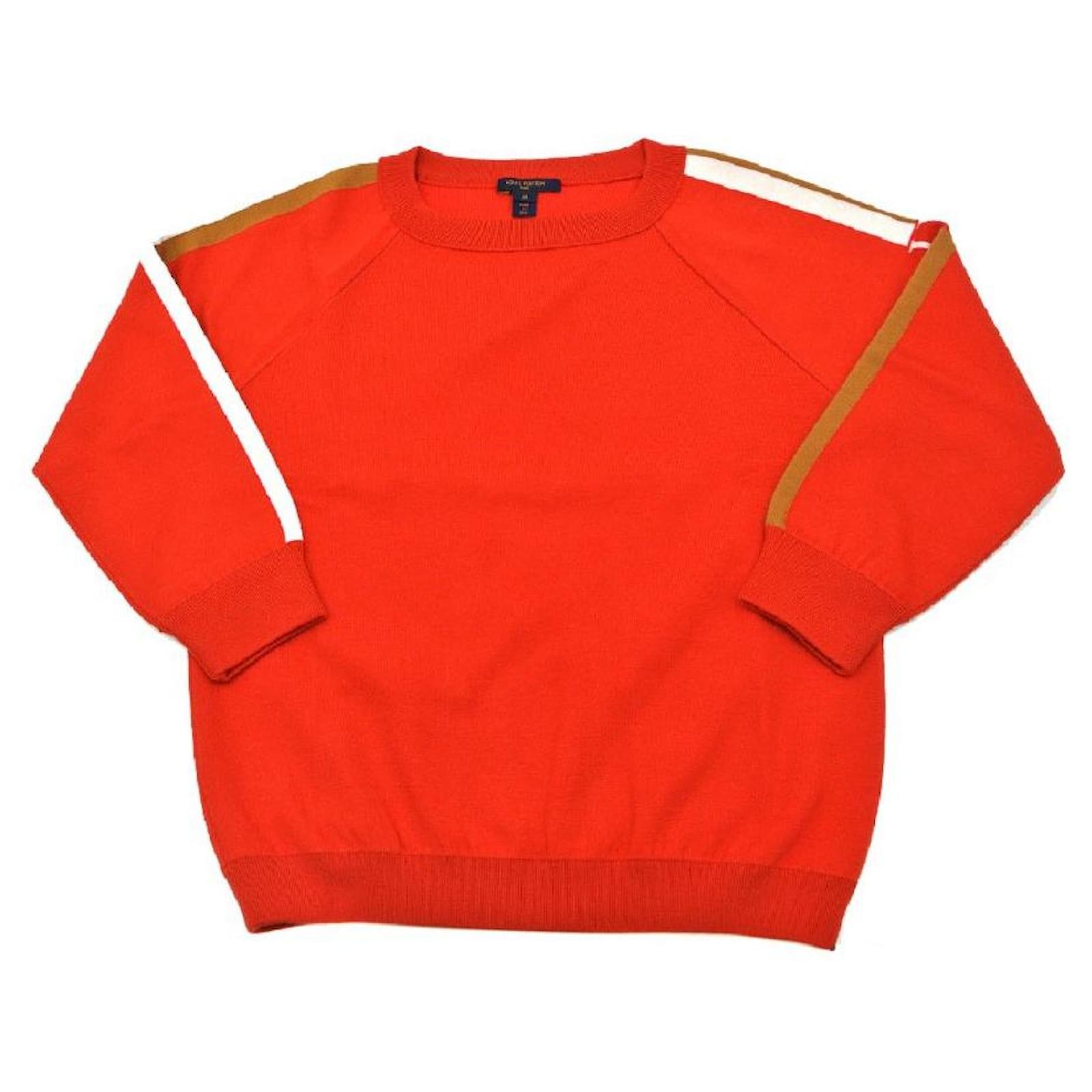 LOUIS VUITTON SWEATER Orange Cotton Wool ref.698345 - Joli Closet