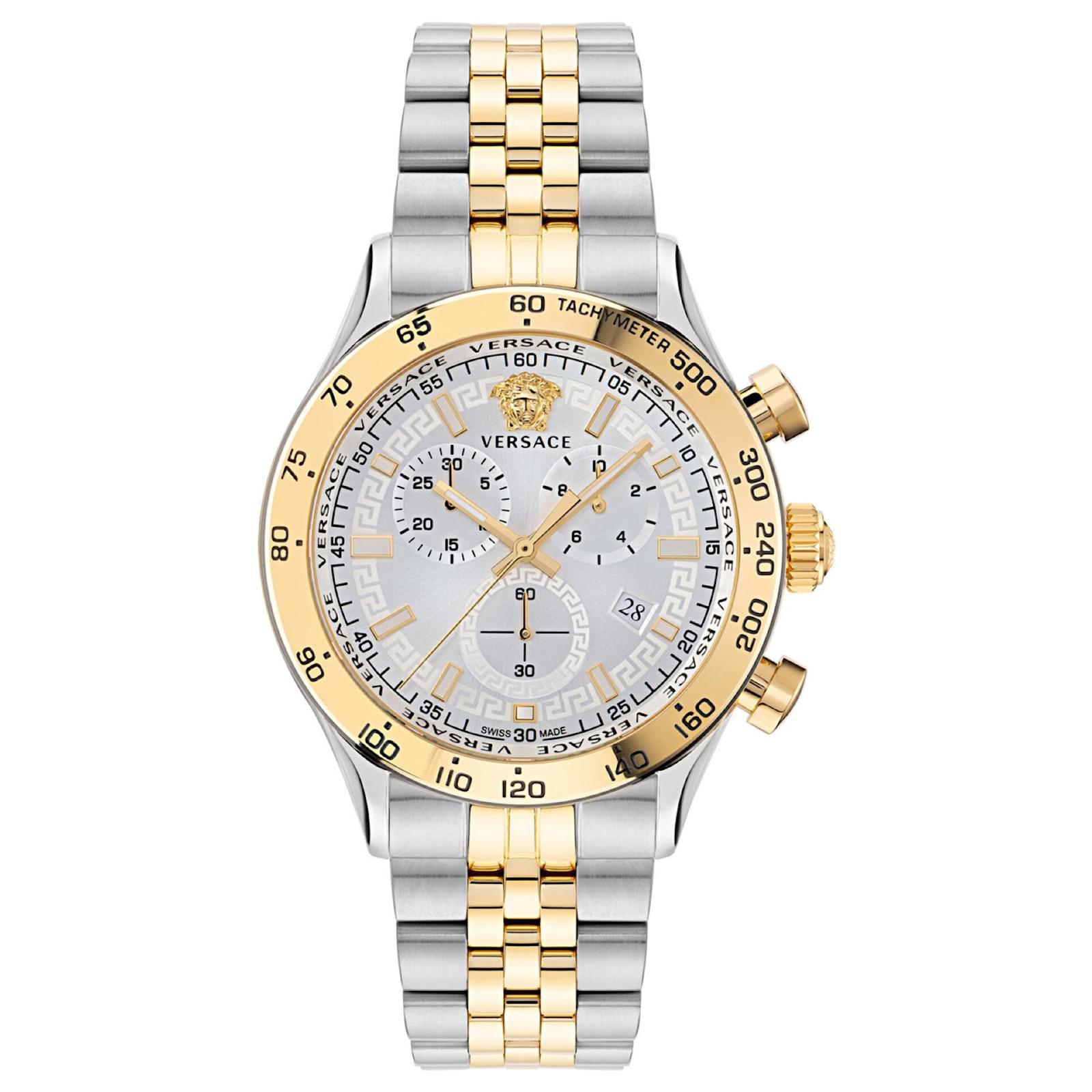Montre-bracelet Versace Hellenyium Chrono Métallisé ref.698903 - Joli Closet