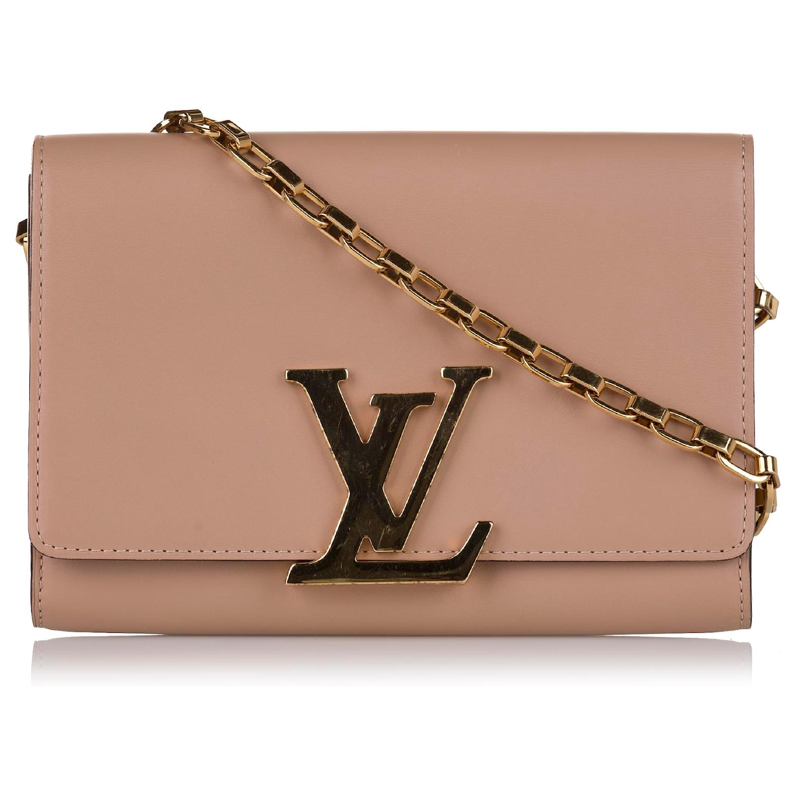 Louis Vuitton Chain Louise GM M94647 Beige Leather Pony-style