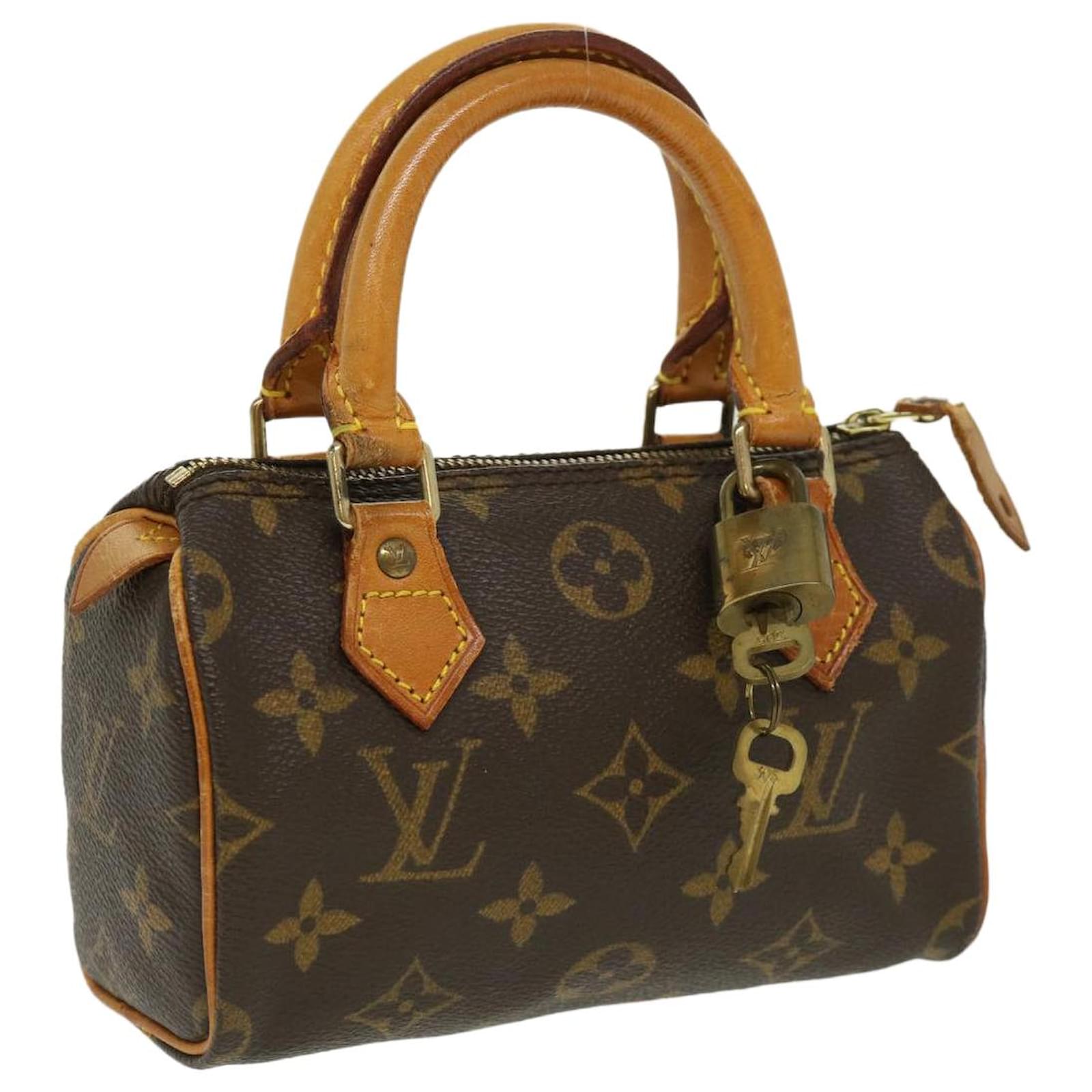 LOUIS VUITTON Monogram Mini Speedy Hand Bag M41534 LV Auth 32133 Cloth  ref.699156 - Joli Closet