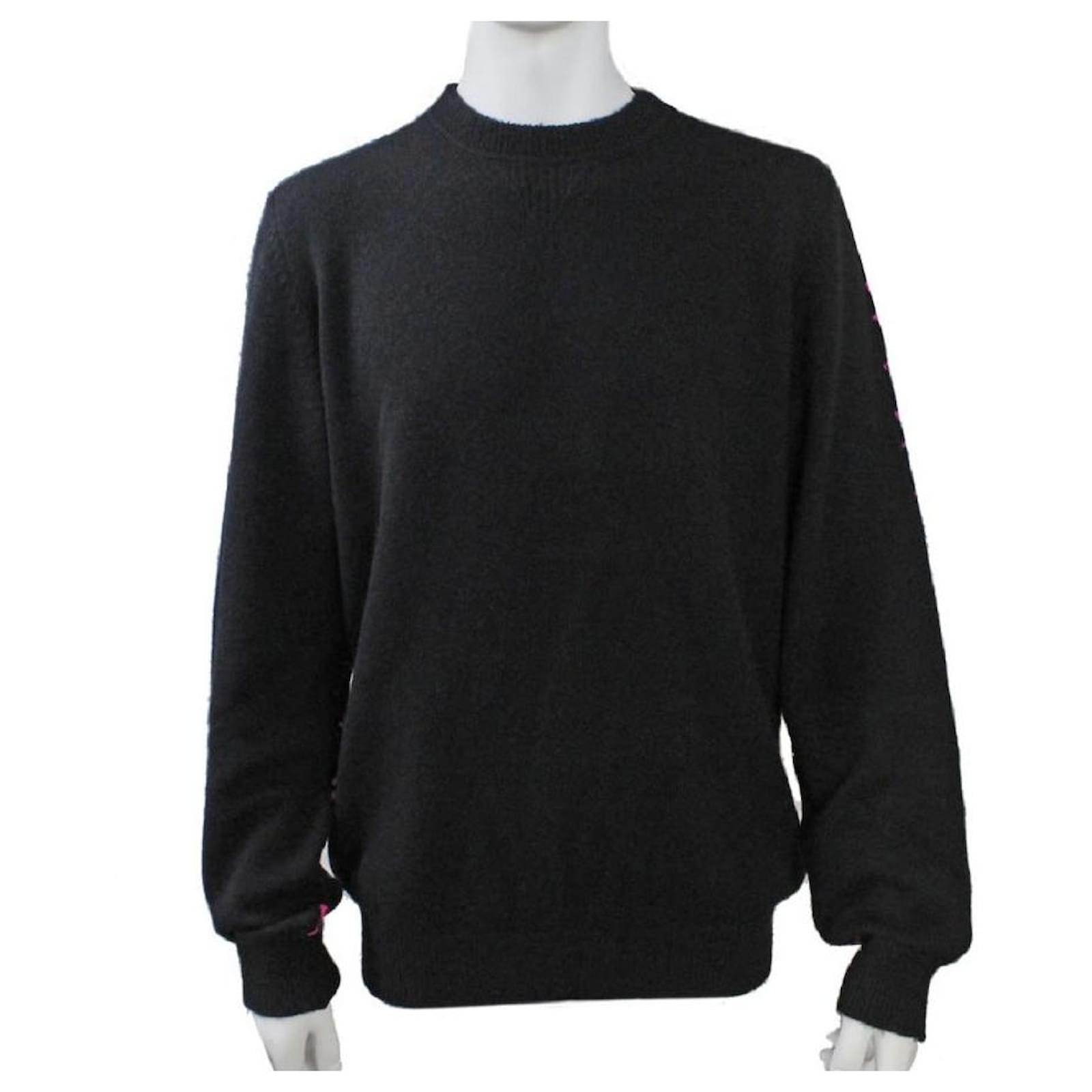 Louis Vuitton Half Monogram Crew Neck Sweater Black Pink Wool ref.699429 -  Joli Closet