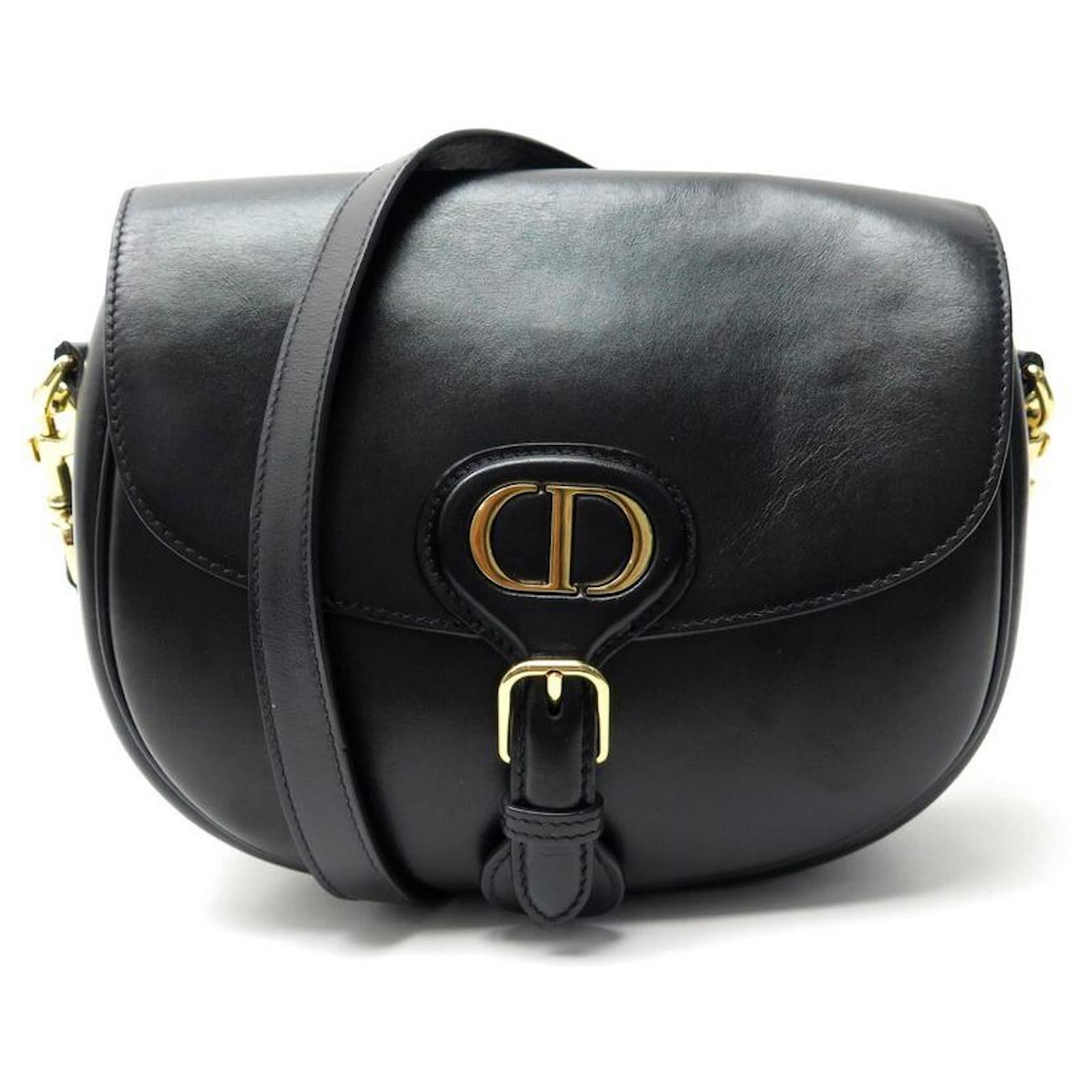 Dior Bobby Leather Crossbody Bag Black