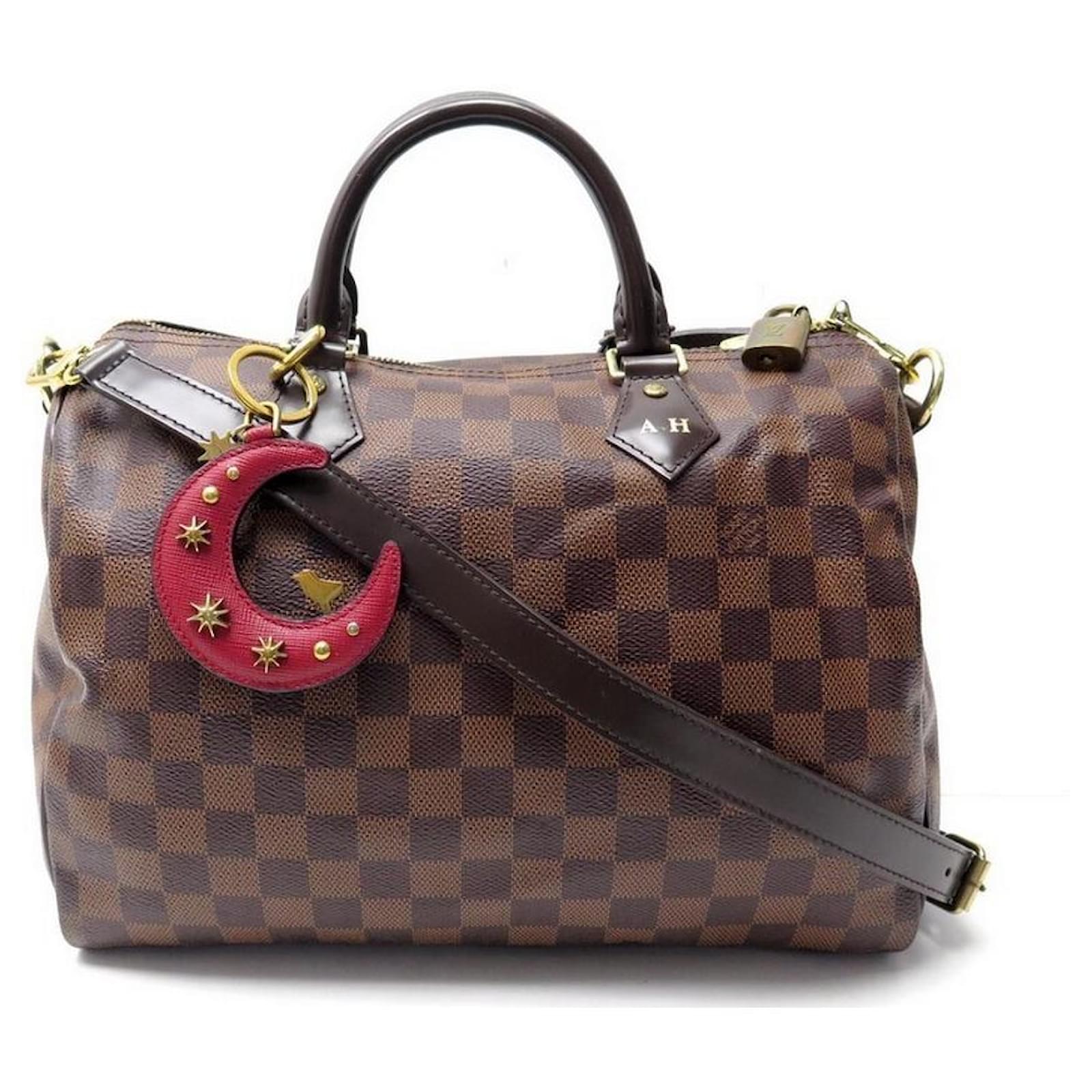Louis Vuitton Speedy Handbag 30 EBONY DAMIER CANVAS BANDOULIERE