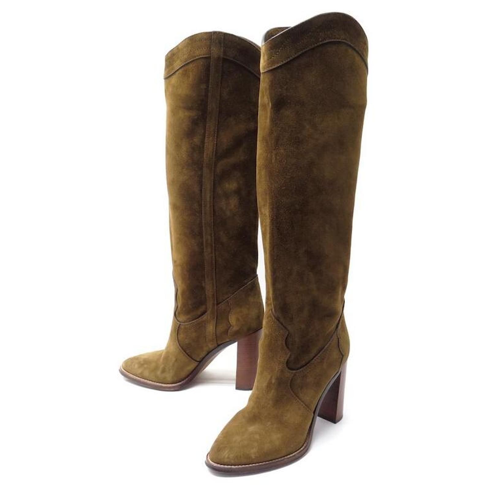 Bottes Lalil En Daim Beige - Pointure 39