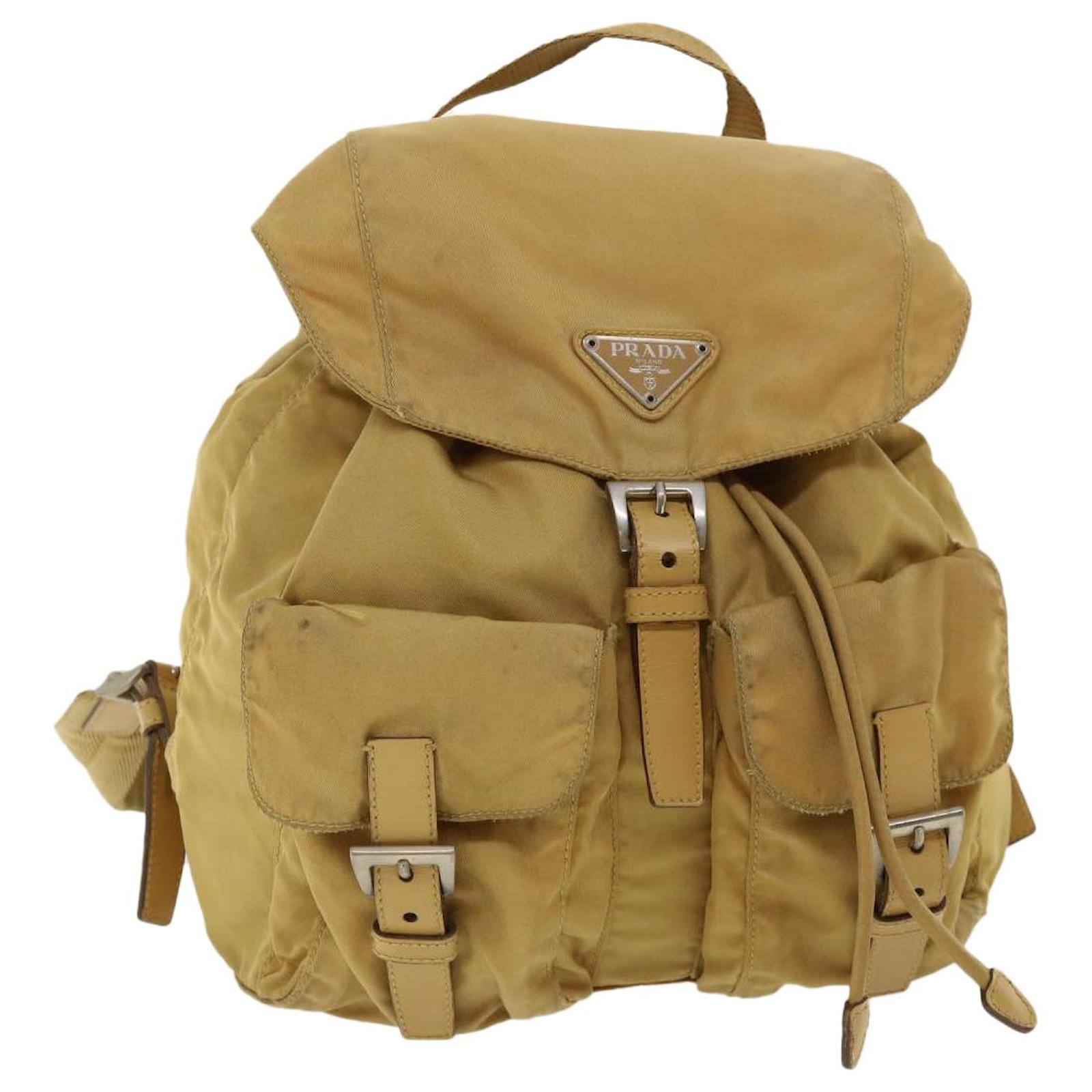 Backpack Nylon Brown Auth fm1759 ref.700149 - Closet