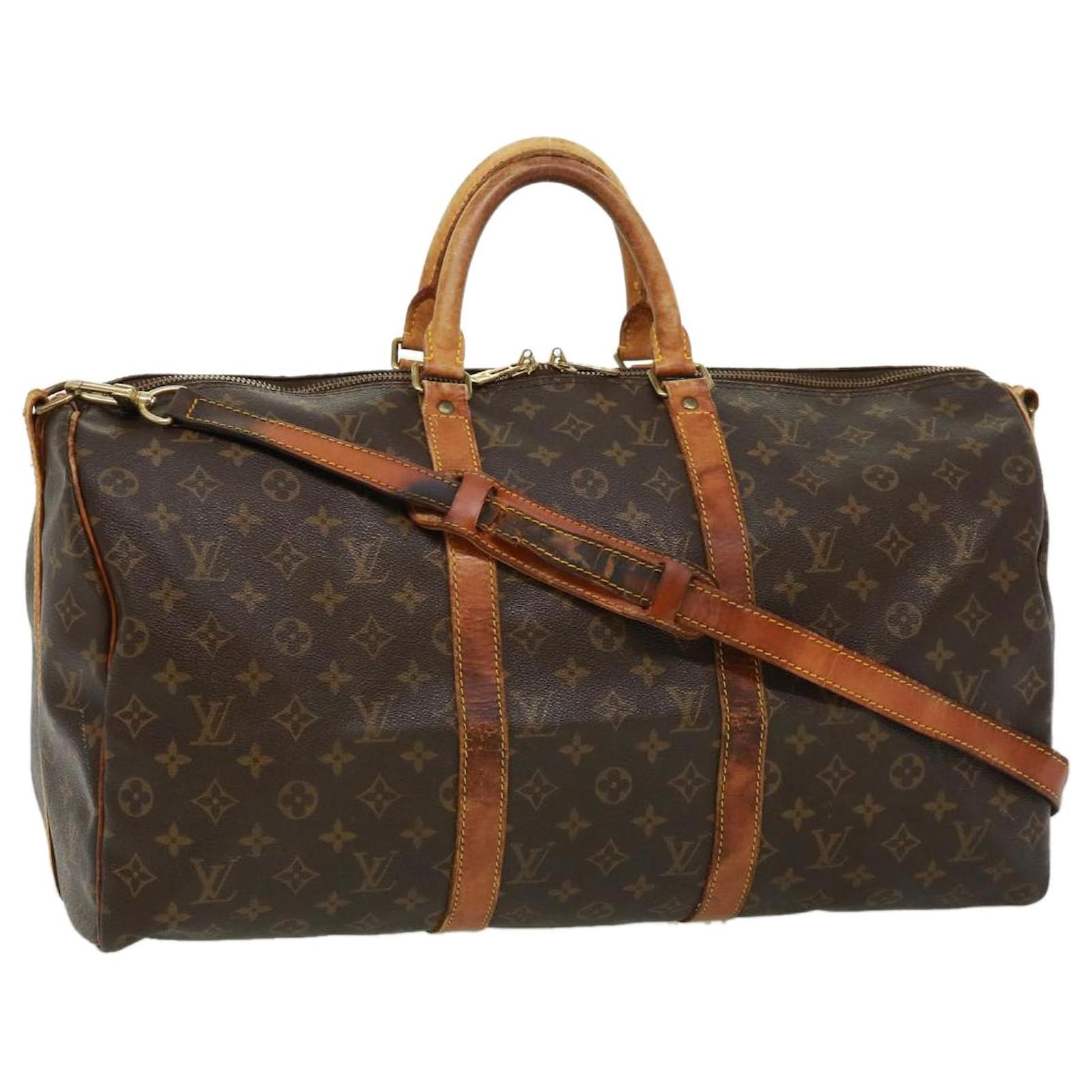 Louis Vuitton Monogram Keepall Bandouliere 50 Boston Bag M41416 LV