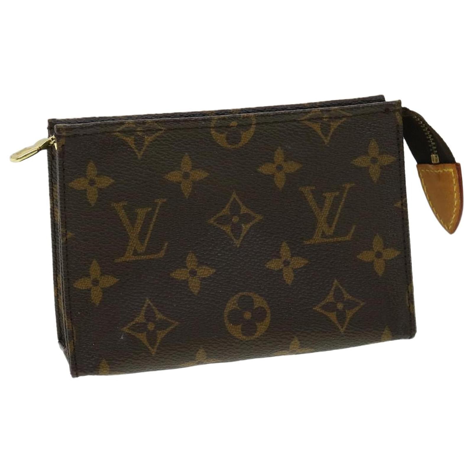 LOUIS VUITTON Monogram Etui 3 Ball de Golf Pouch M58249 LV Auth 40118