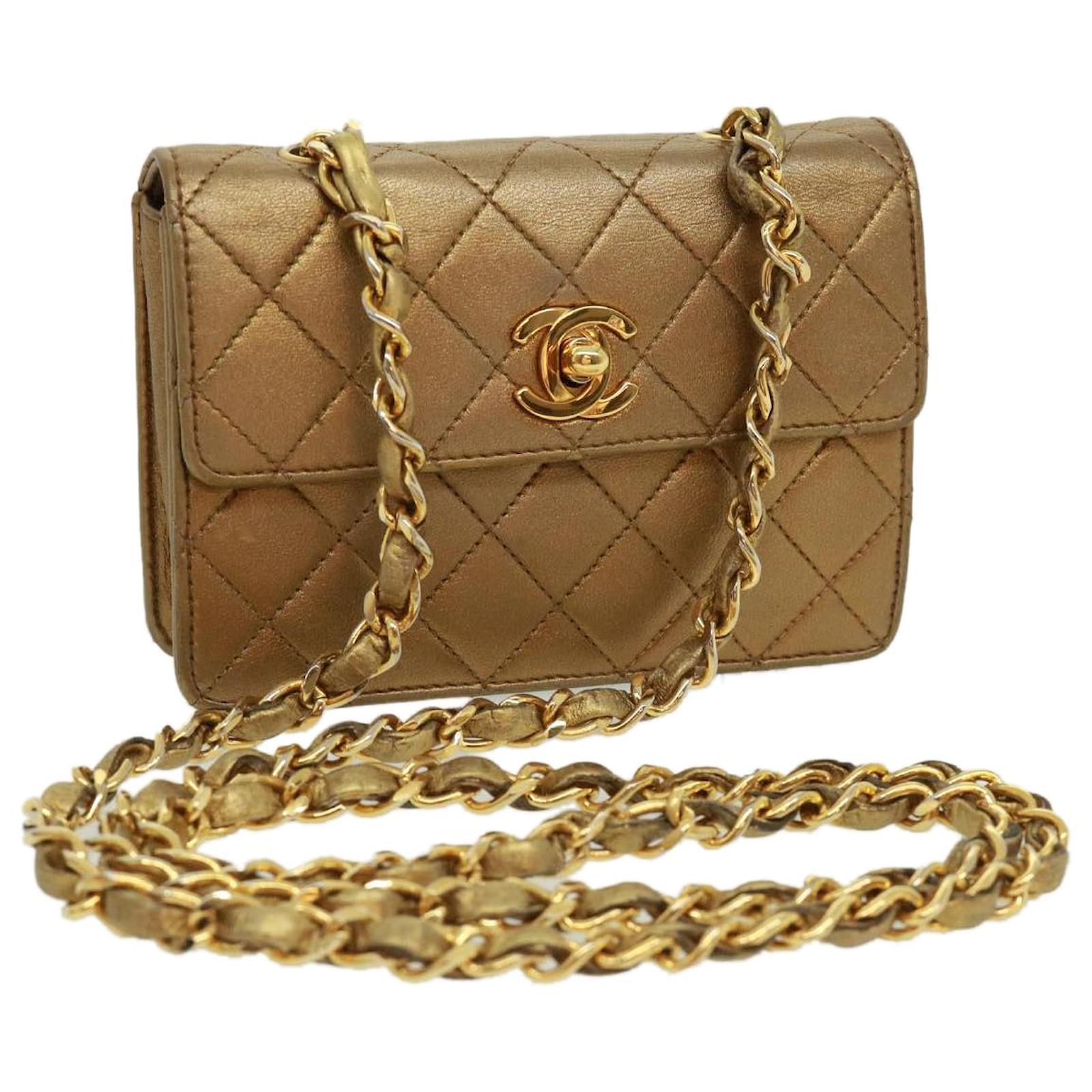 Chanel Brown Quilted Leather Vintage CC Turnlock Tote Chanel